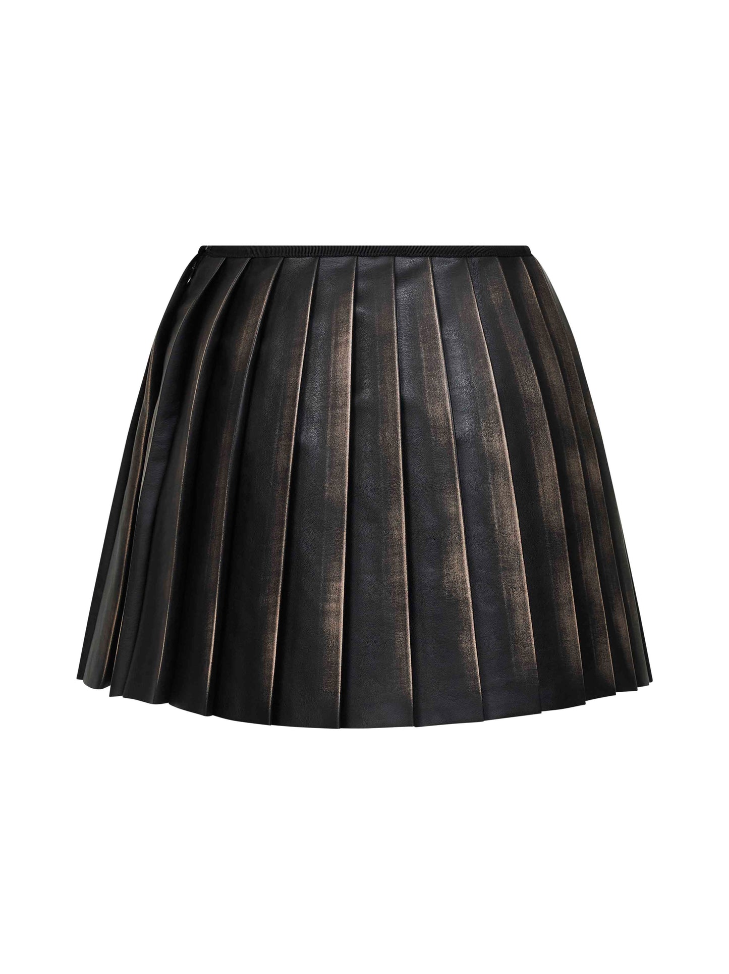 Diesel Women Brown O-Saka-Mini Pleated Miniskort DIESEL