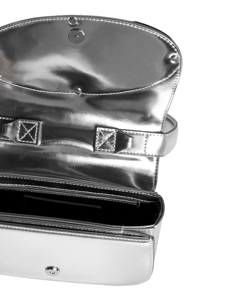 Diesel Women 1Dr – Iconic Mirrored Leather Shoulder Bag DIESEL