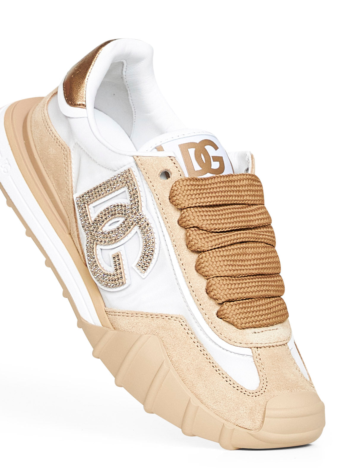 Dolce & Gabbana Women Mesh And Suede Dg Athletic Sneakers DOLCE & GABBANA