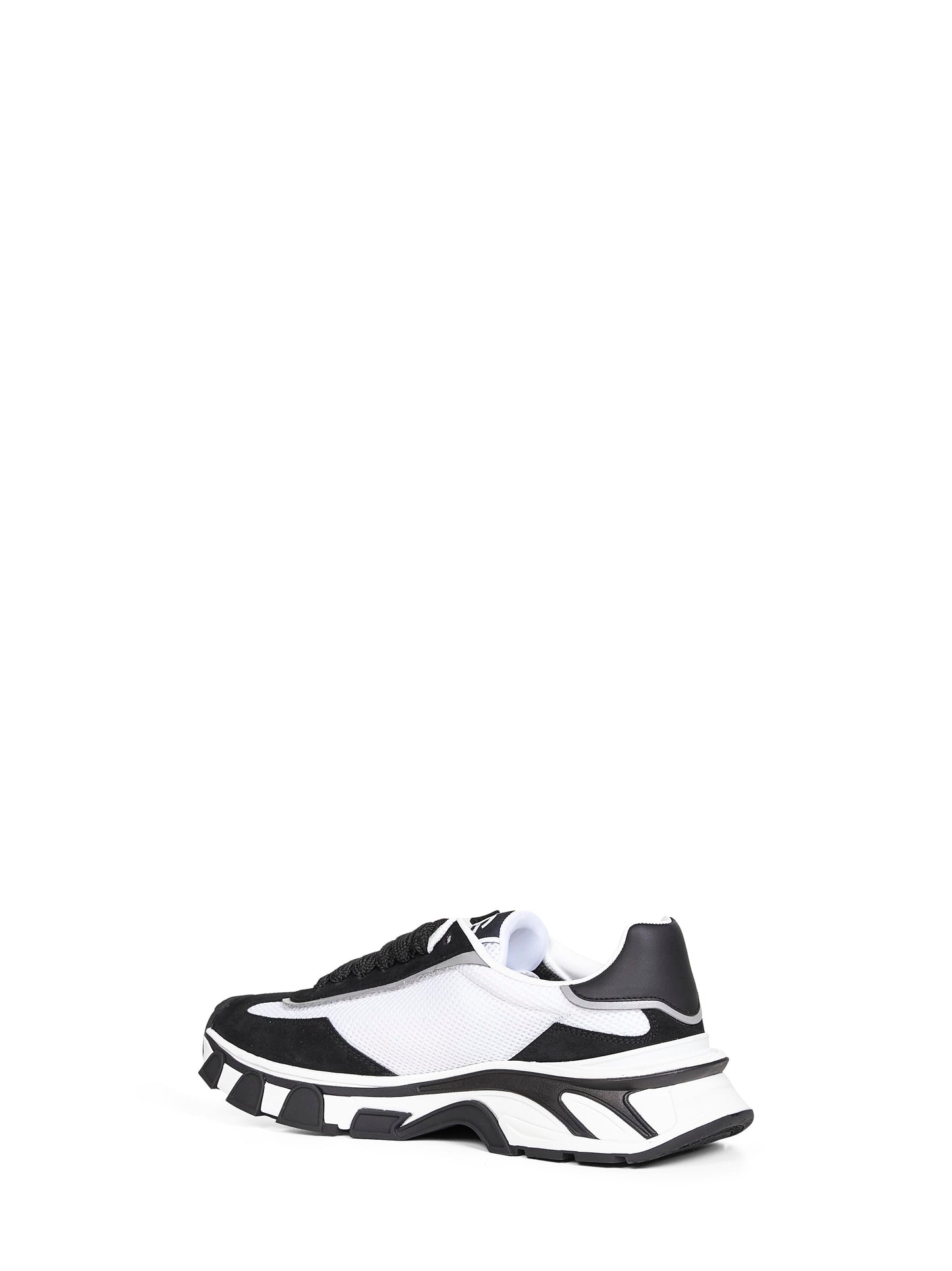 Dolce & Gabbana Men White And Black Dg Country Road Sneakers DOLCE & GABBANA