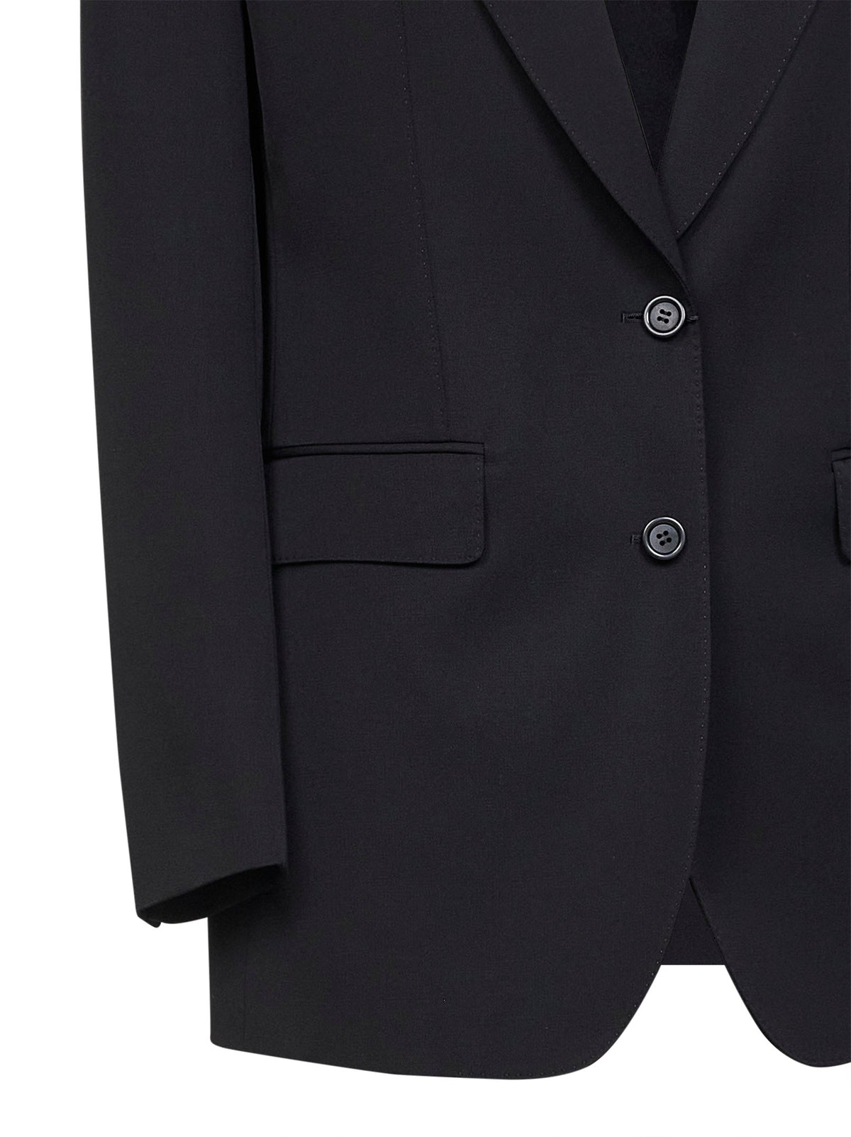 Dolce & Gabbana Women Black Wool Gabardine Jacket