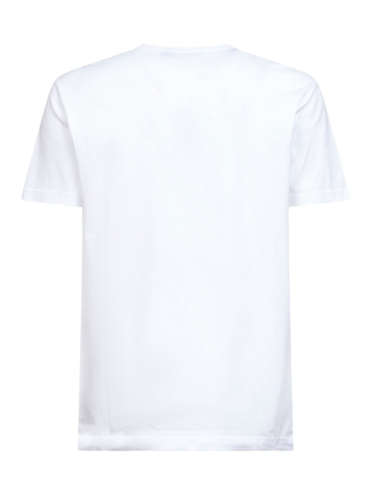 Dolce & Gabbana Men White Cotton Heraldic Patch T-Shirt DOLCE & GABBANA