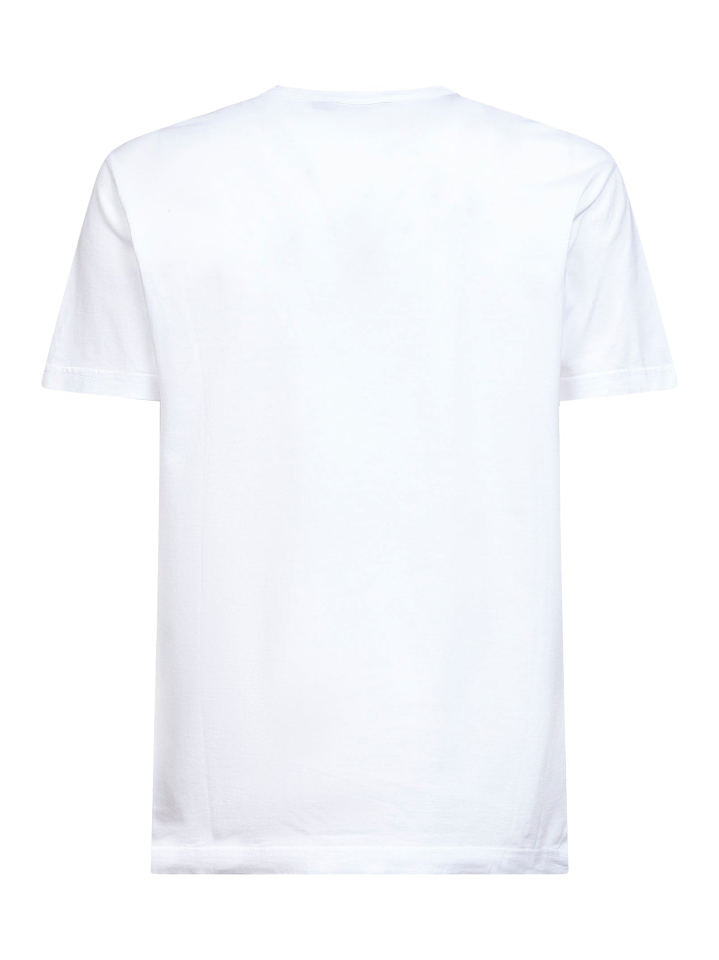 Dolce & Gabbana Men White Cotton Heraldic Patch T-Shirt DOLCE & GABBANA