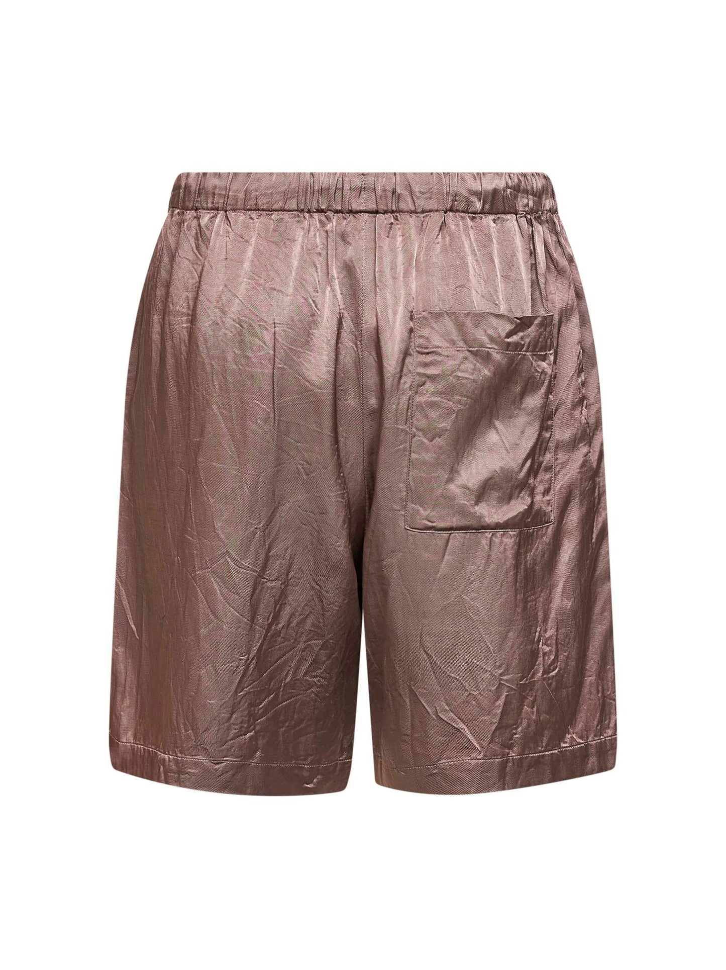 Dries Van Noten Men Old Rose Viscose And Cotton Shorts