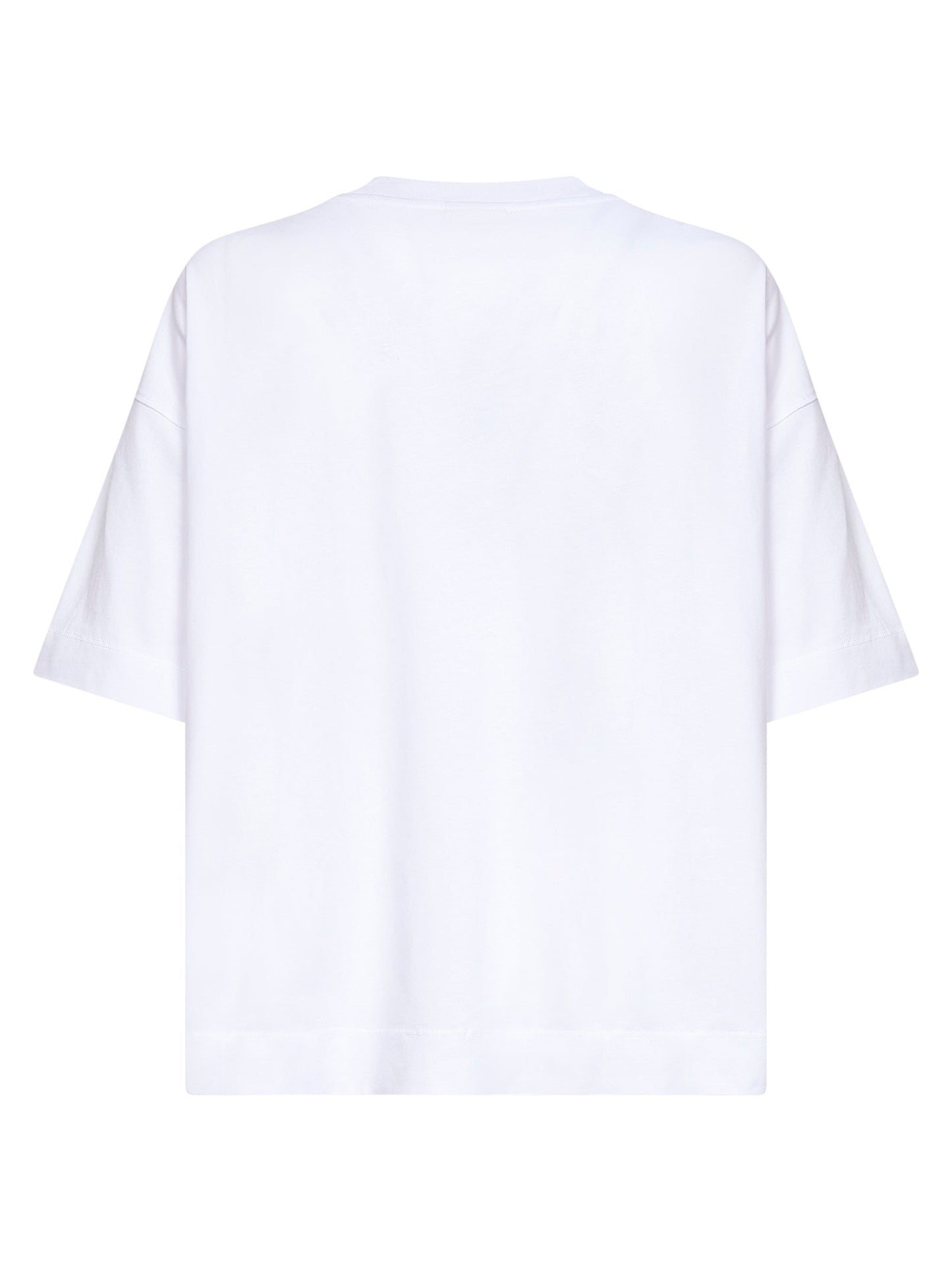 Dries Van Noten Men White Jersey Oversized Crewneck T-Shirt DRIES VAN NOTEN