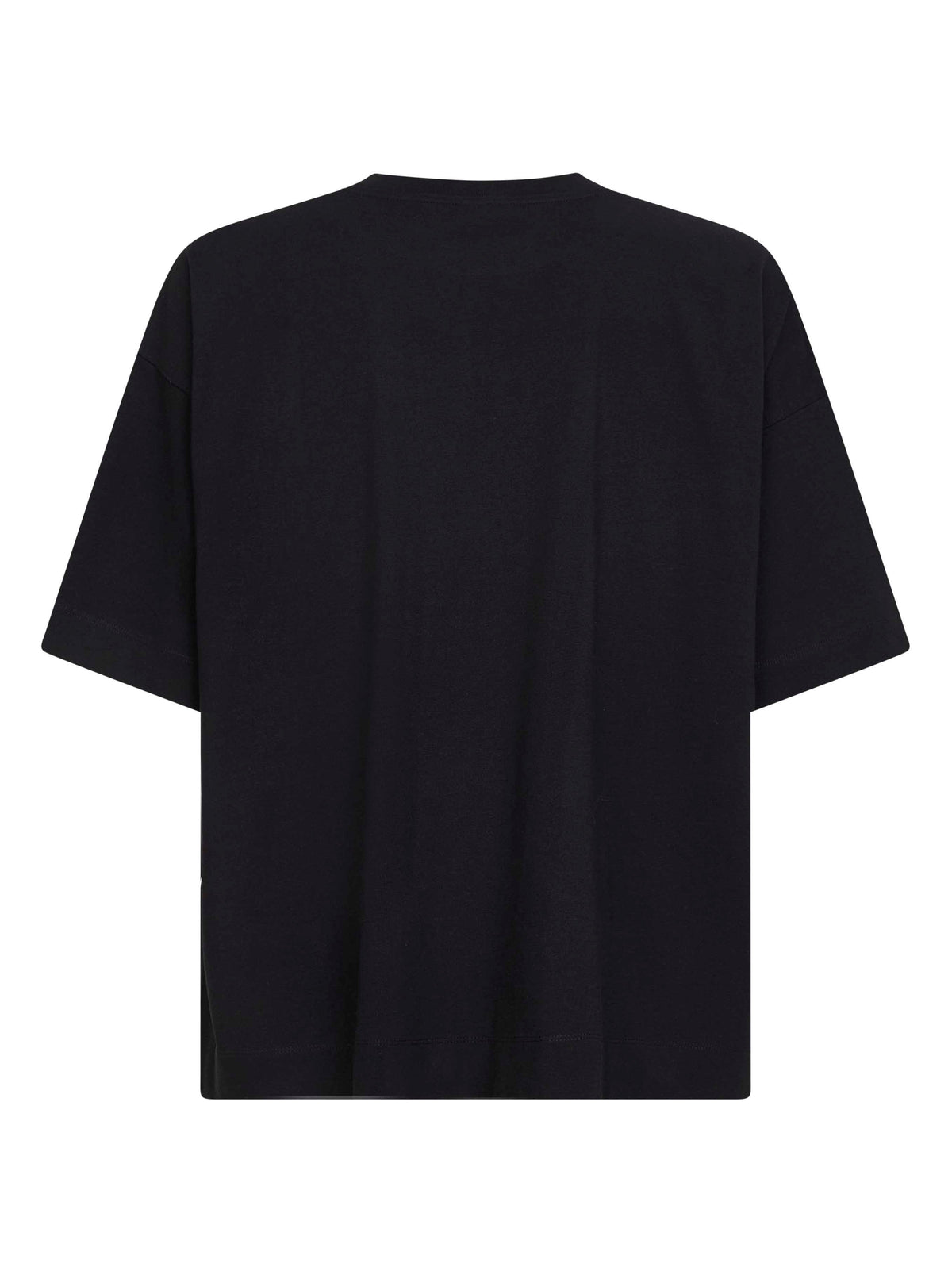 Dries Van Noten Men Black Jersey Oversized Crewneck T-Shirt<Br/> DRIES VAN NOTEN