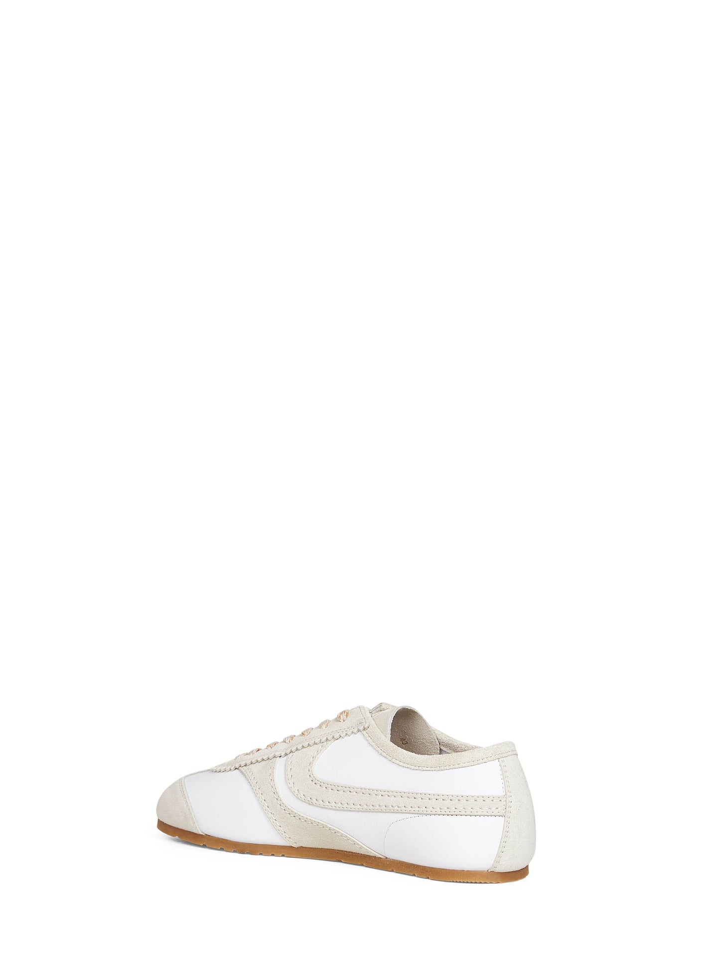 Dries Van Noten Men White Nappa Leather Sneakers With Suede Details DRIES VAN NOTEN