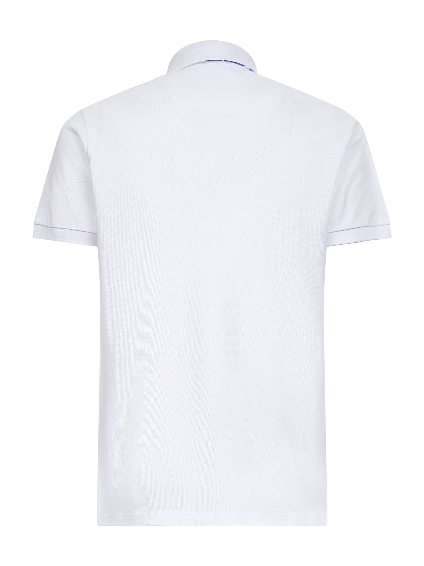 Etro Men White Cotton Piquet Polo Shirt ETRO