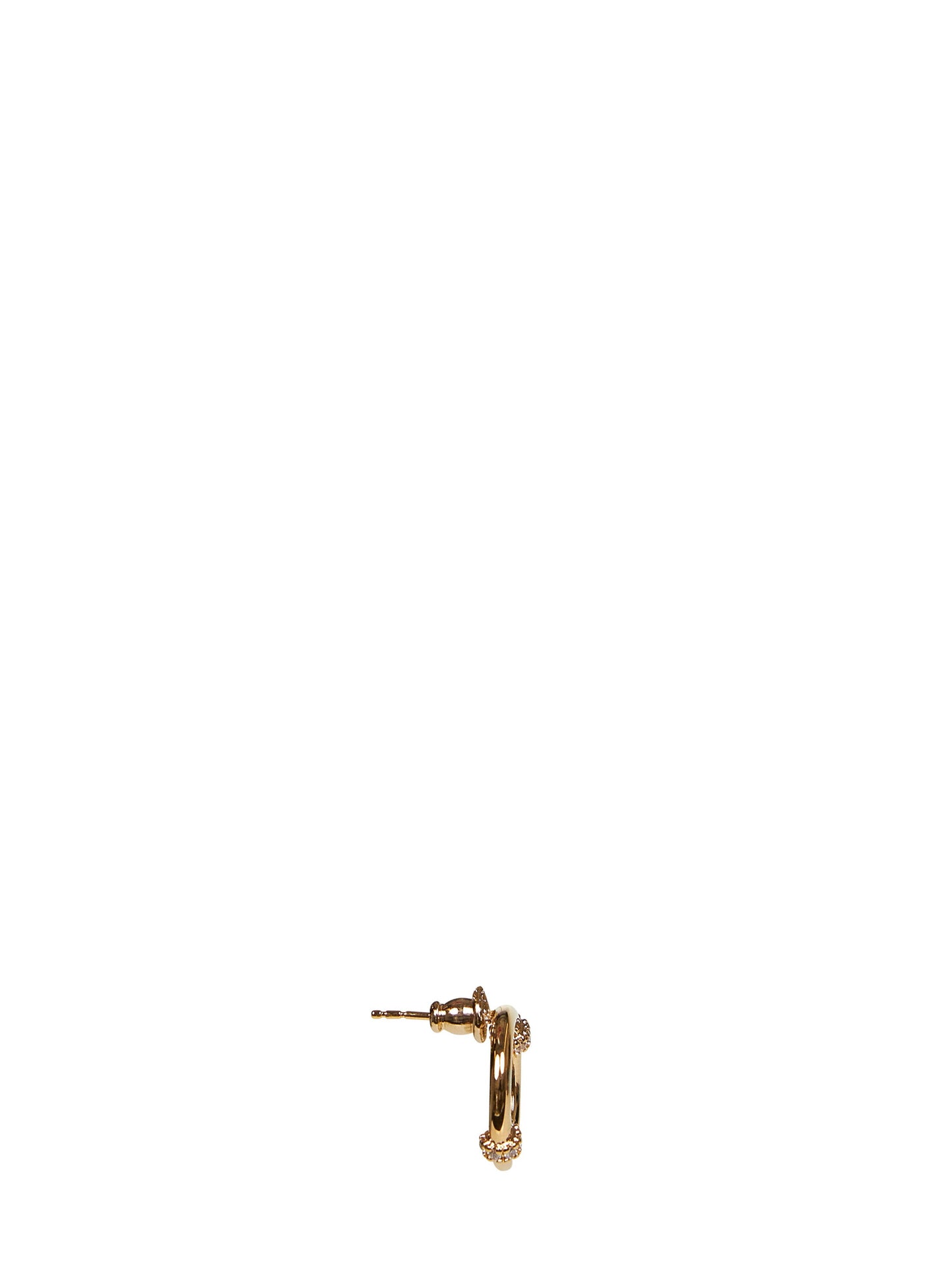 Fendi Women Gold Crystal-Ebellished Fendi Everround Earrings FENDI
