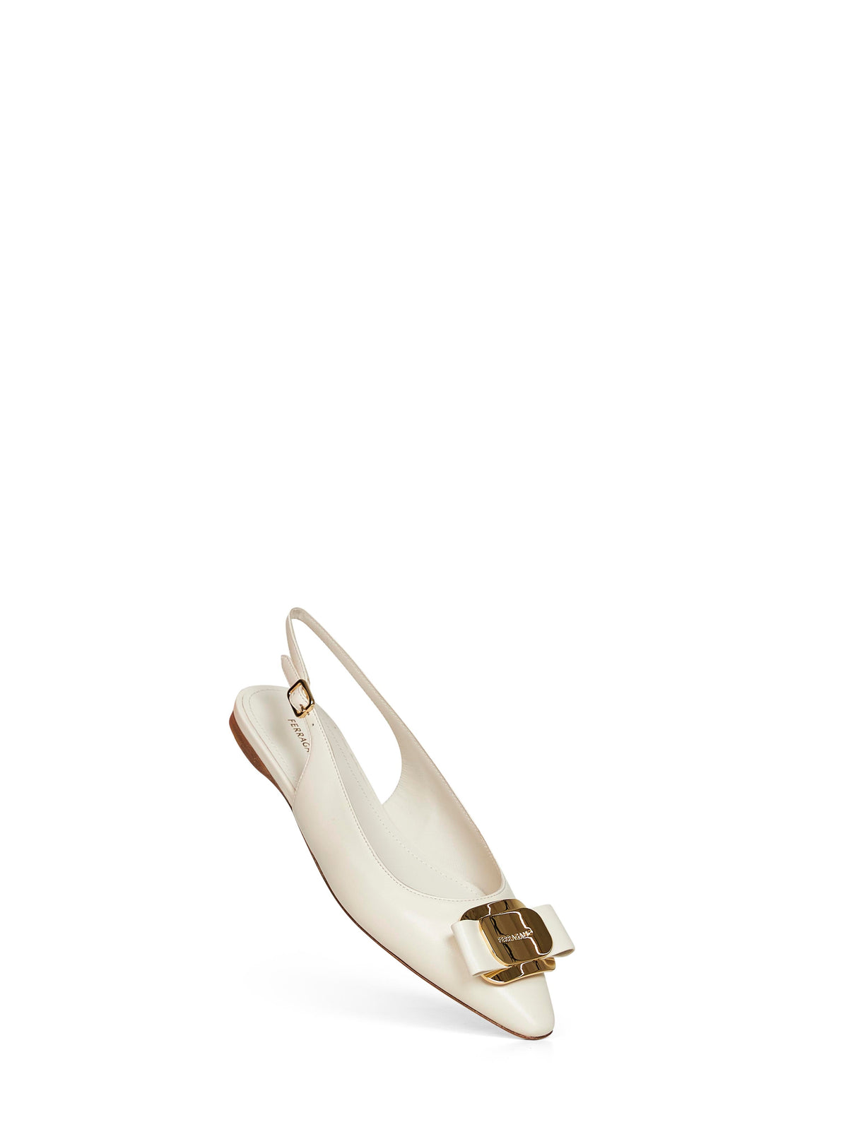 Ferragamo Women Mascarpone Flat Slingbacks With Vara Plate FERRAGAMO
