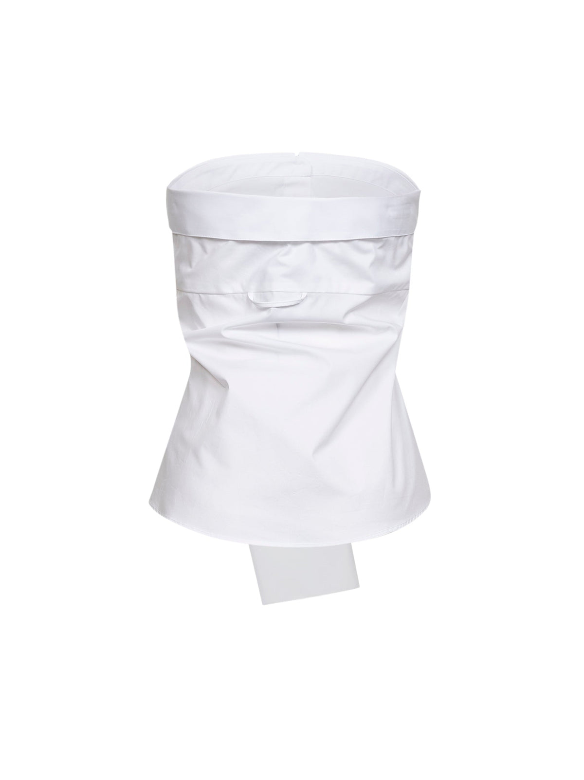 Giuseppe Di Morabito Women White Poplin Bustier Top With Tied Sleeves GIUSEPPE DI MORABITO