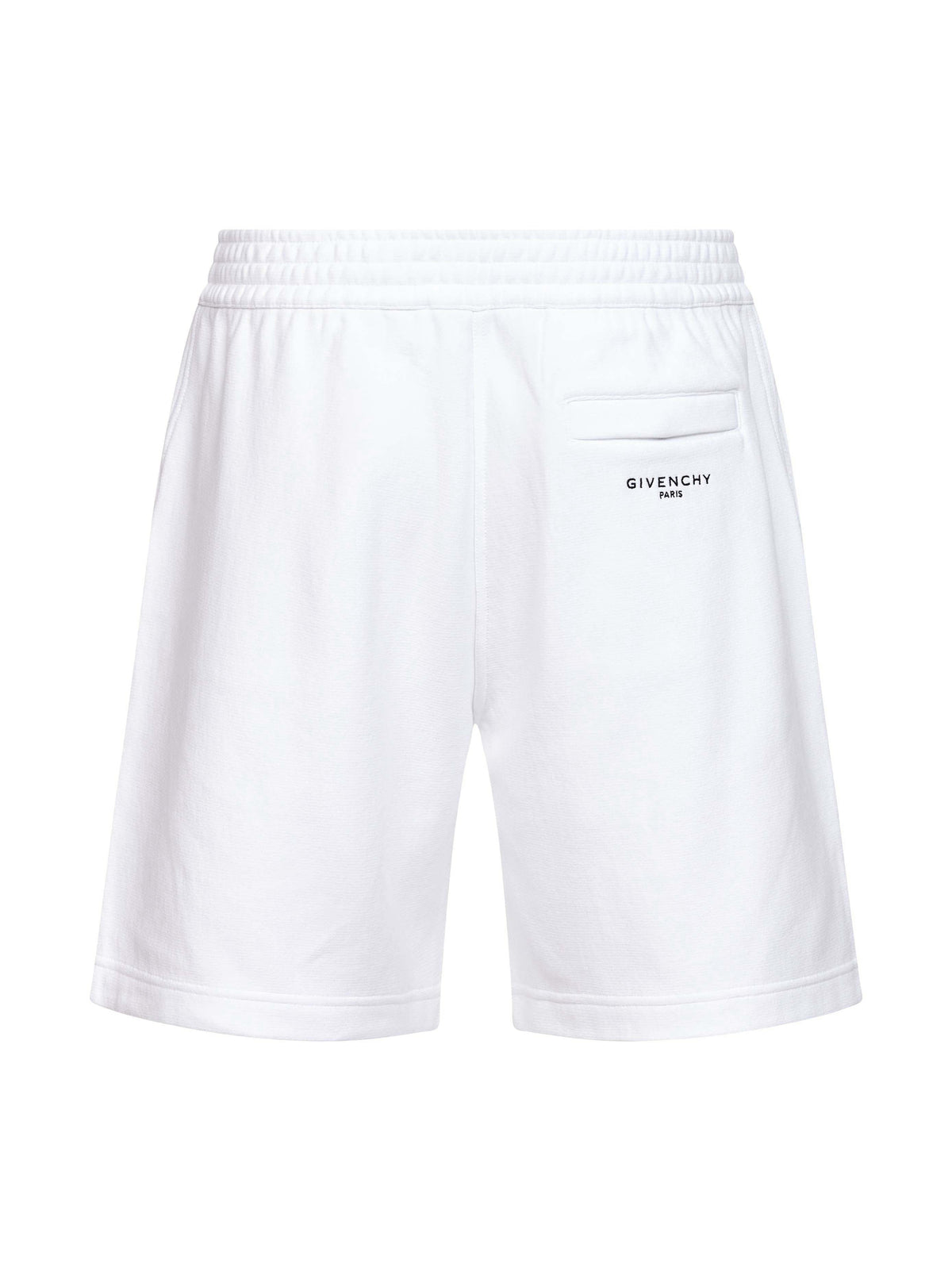 Givenchy Men White Brushed Cotton Couture Seam Bermuda Shorts GIVENCHY
