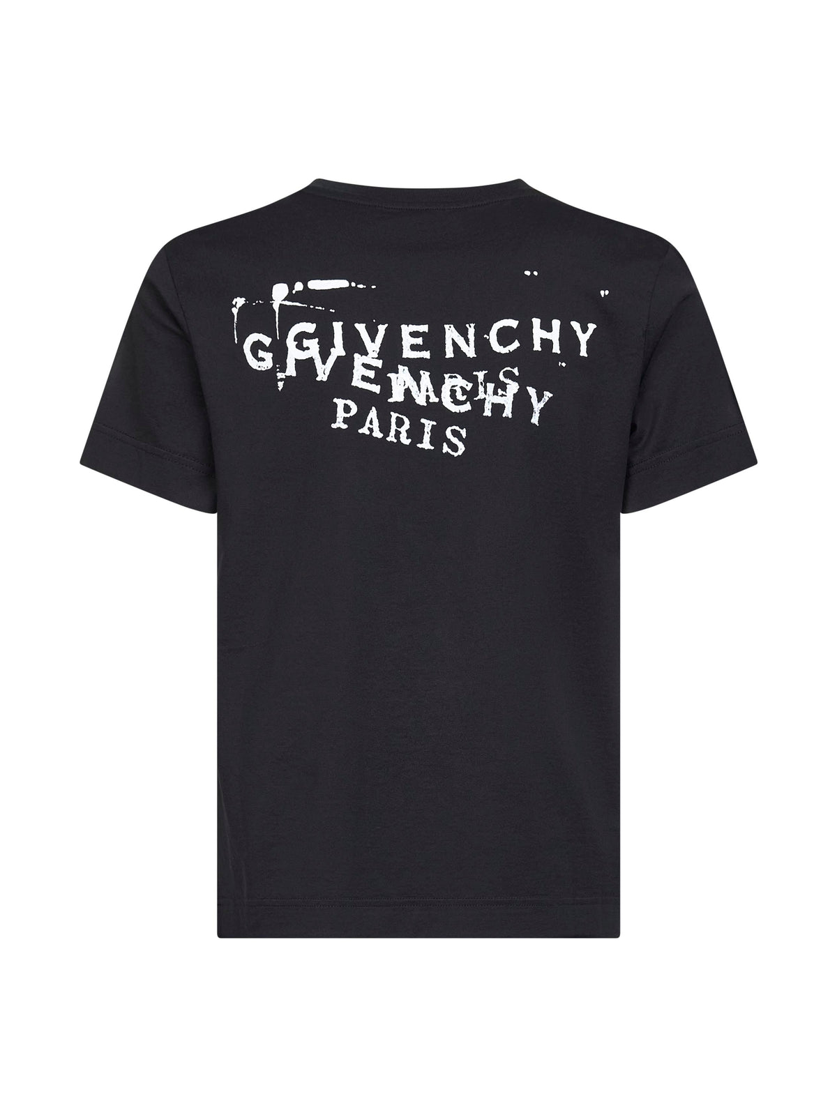 Givenchy Women Black Givenchy Stamp Print T-Shirt GIVENCHY