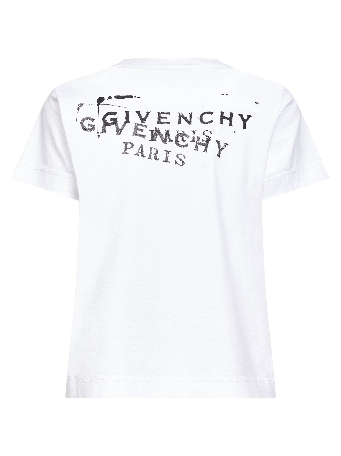Givenchy Women White Givenchy Stamp Print T-Shirt GIVENCHY