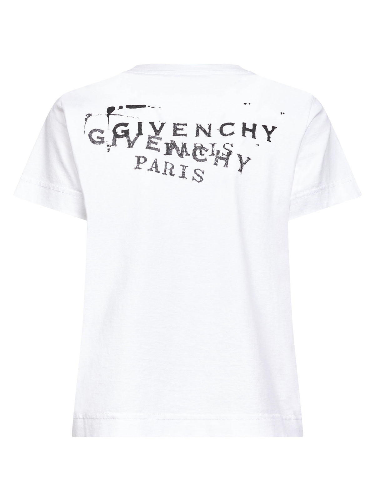 Givenchy Women White Givenchy Stamp Print T-Shirt GIVENCHY