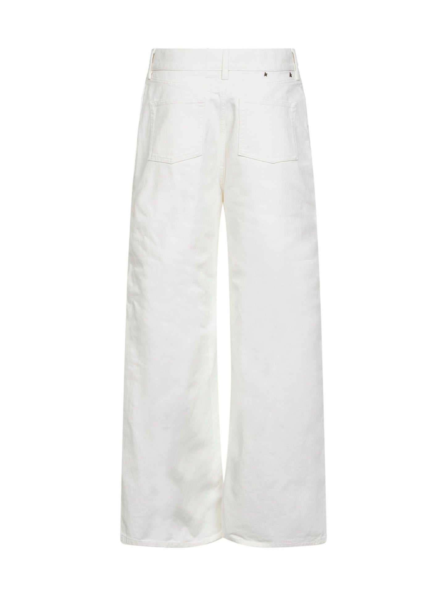 Golden Goose Women White Bull Denim Golden Boyfriend Jeans GOLDEN GOOSE