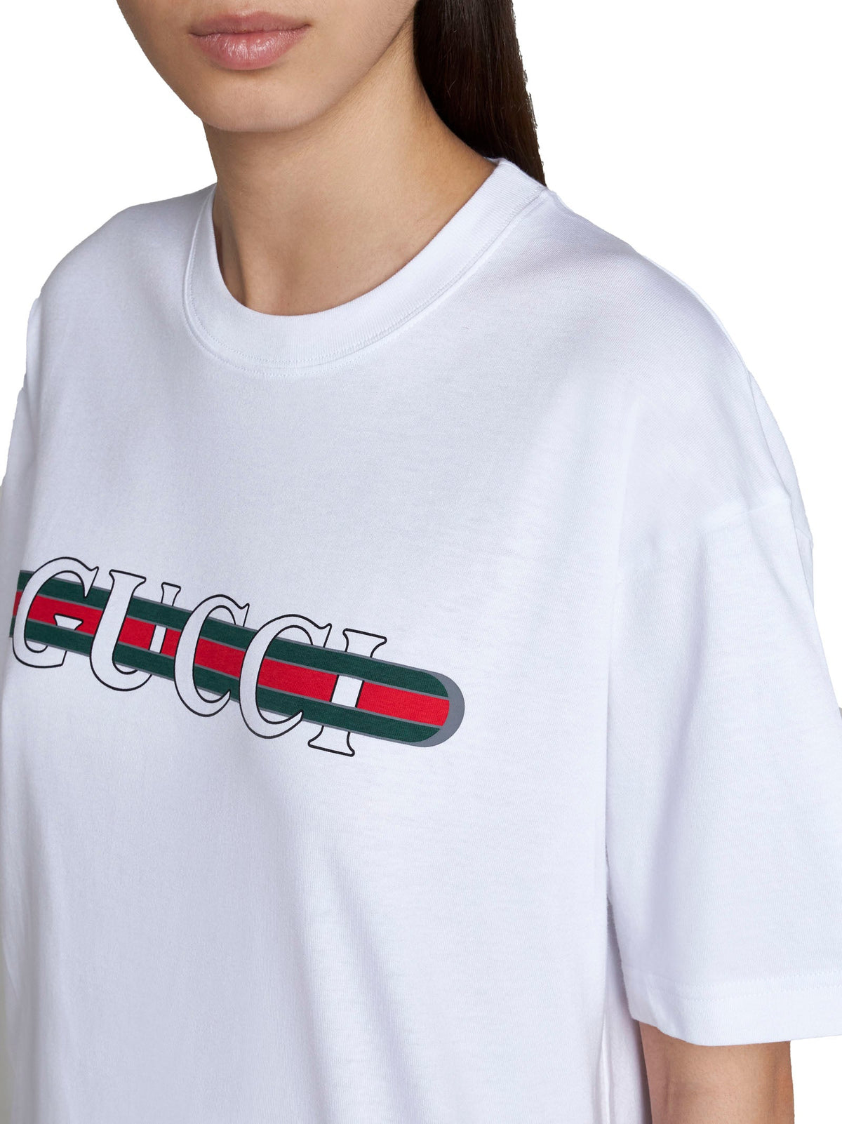 Gucci Women Printed Cotton Jersey T-Shirt GUCCI
