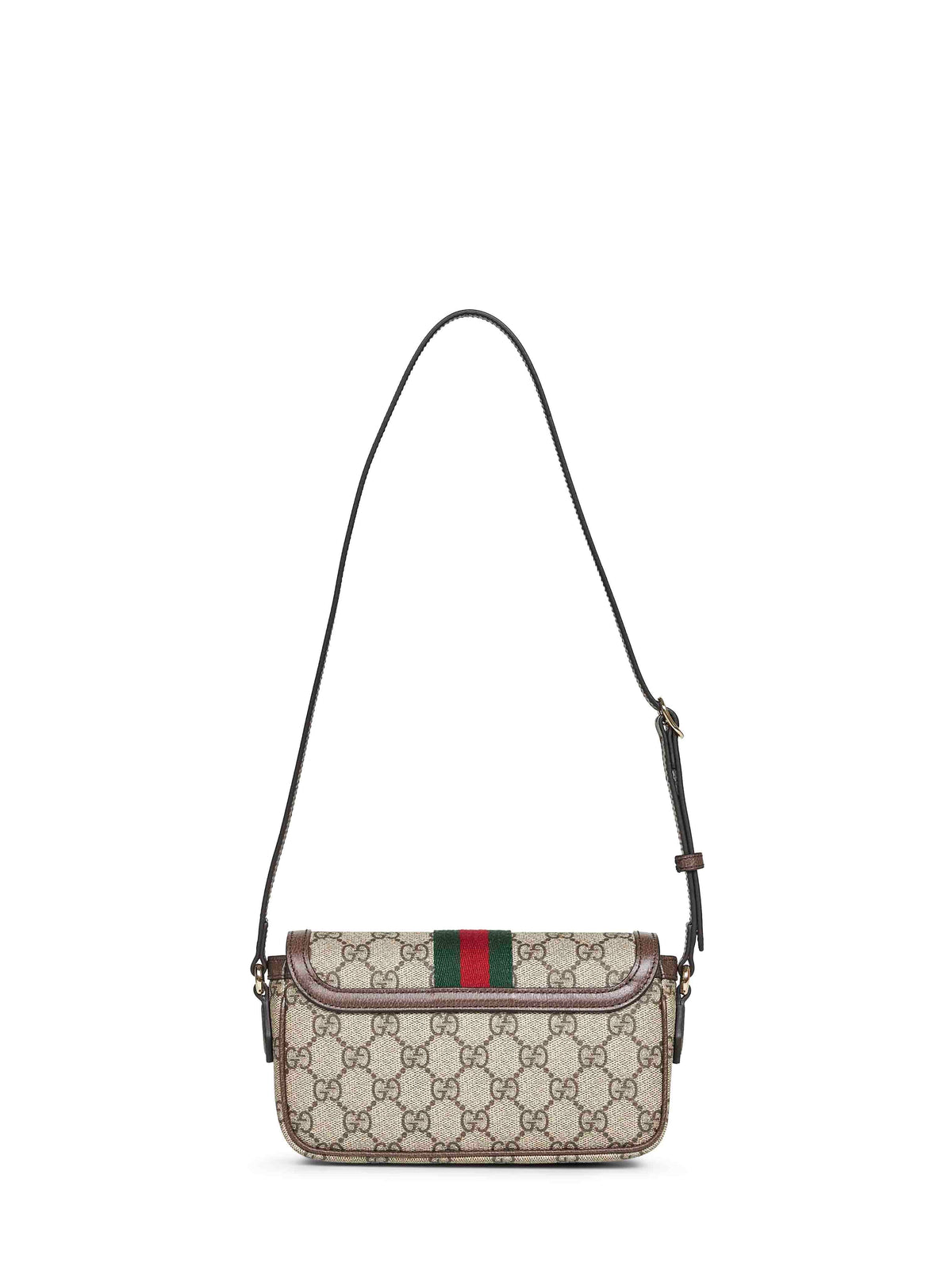 Gucci Women Beige And Dark Brown Ophidia Mini Shoulder Bag GUCCI