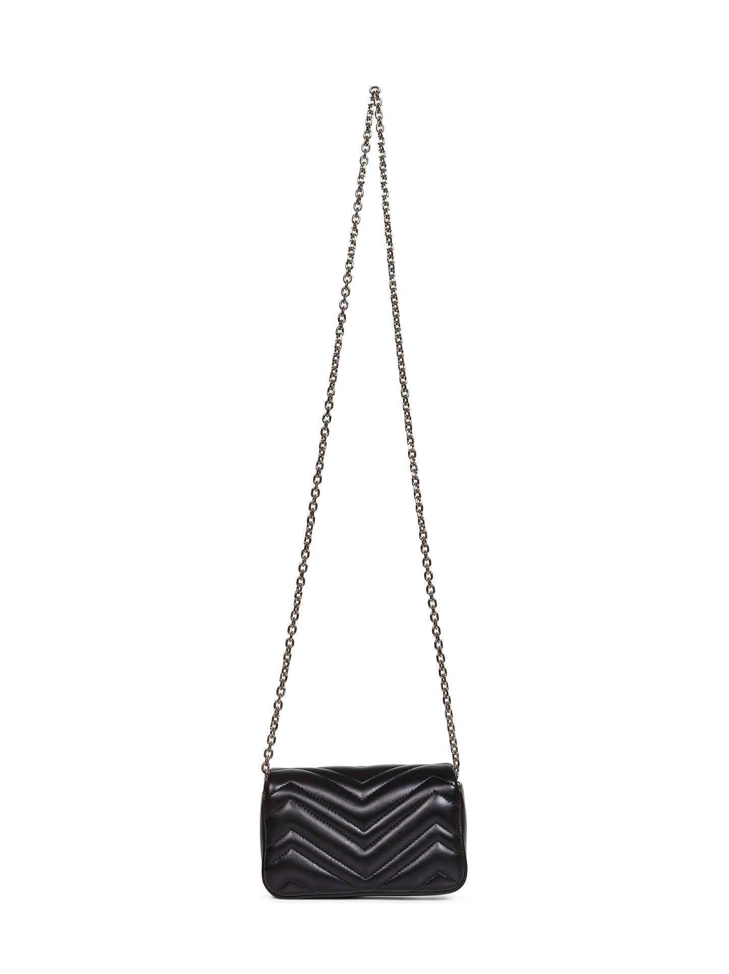 Gucci Women Black Gg Marmont Mini Shoulder Bag GUCCI