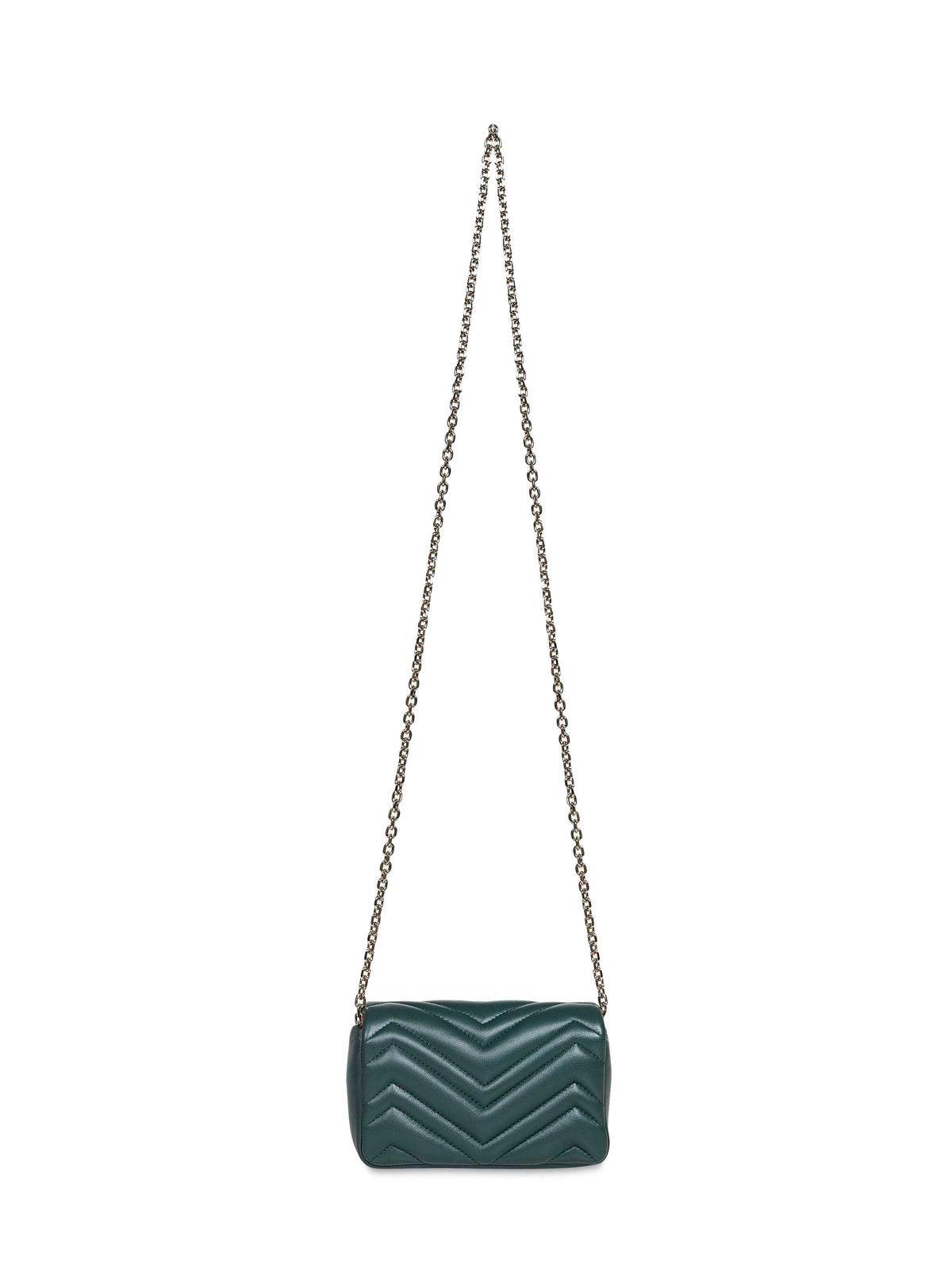 Gucci Women Green Gg Marmont Mini Shoulder Bag GUCCI