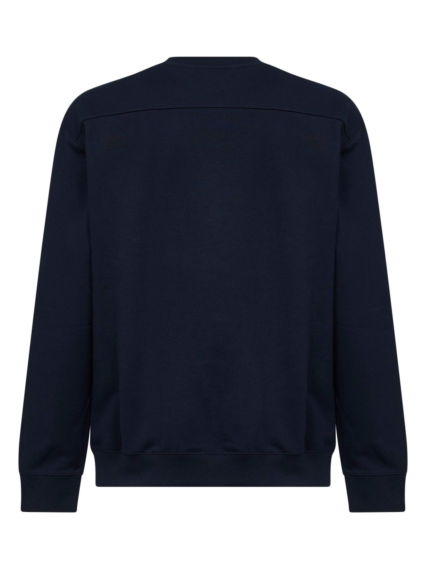 Gucci Men Dark Blue Cotton Jersey Embroidered Sweatshirt GUCCI