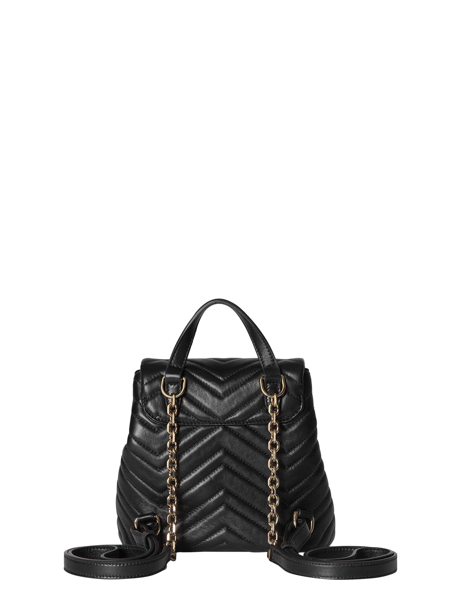 Gucci Women Black Gg Marmont Mini Backpack GUCCI