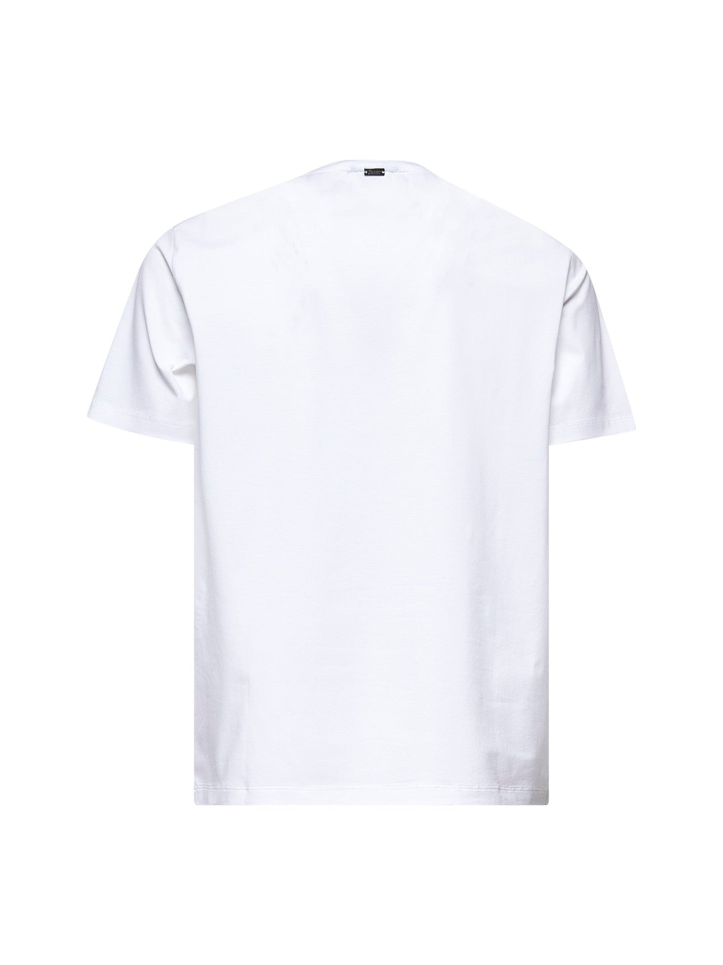 Herno Men White Superfine Cotton Stretch T-Shirt HERNO