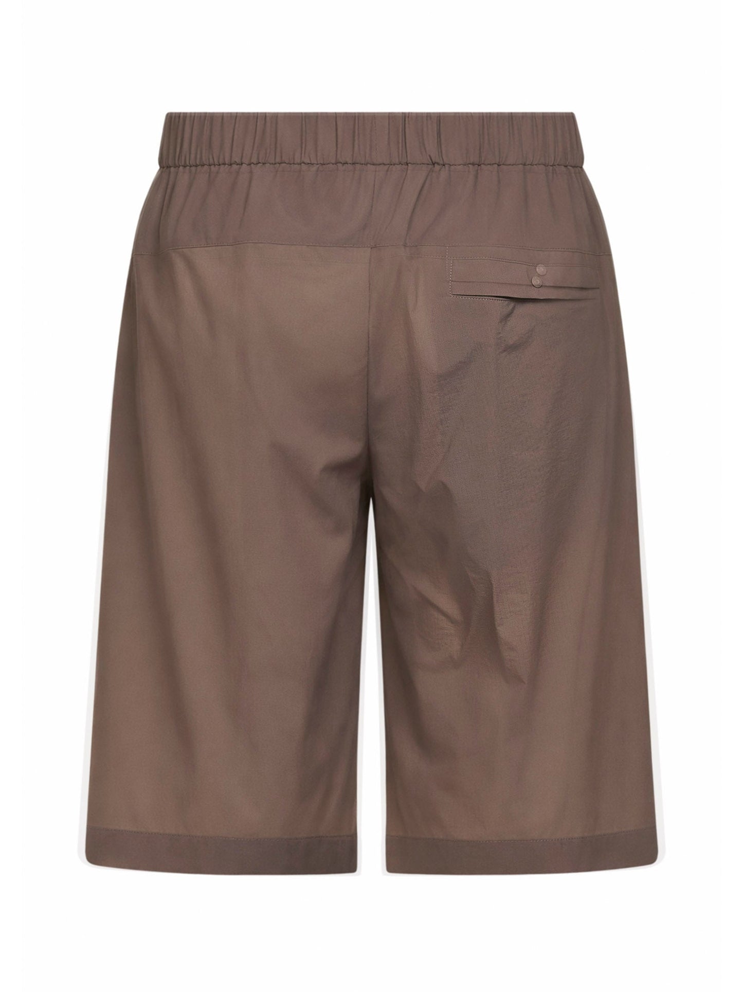 Herno Men Dove Grey Stretch Ripstop Nylon Bermuda Shorts HERNO