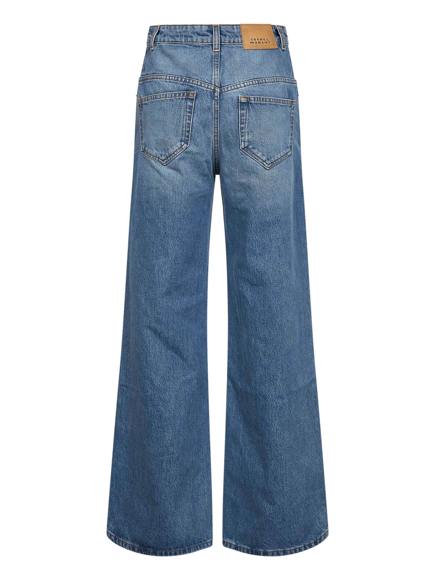 Isabel Marant Women Light Blue Cotton Denim Lemony Jeans ISABEL MARANT