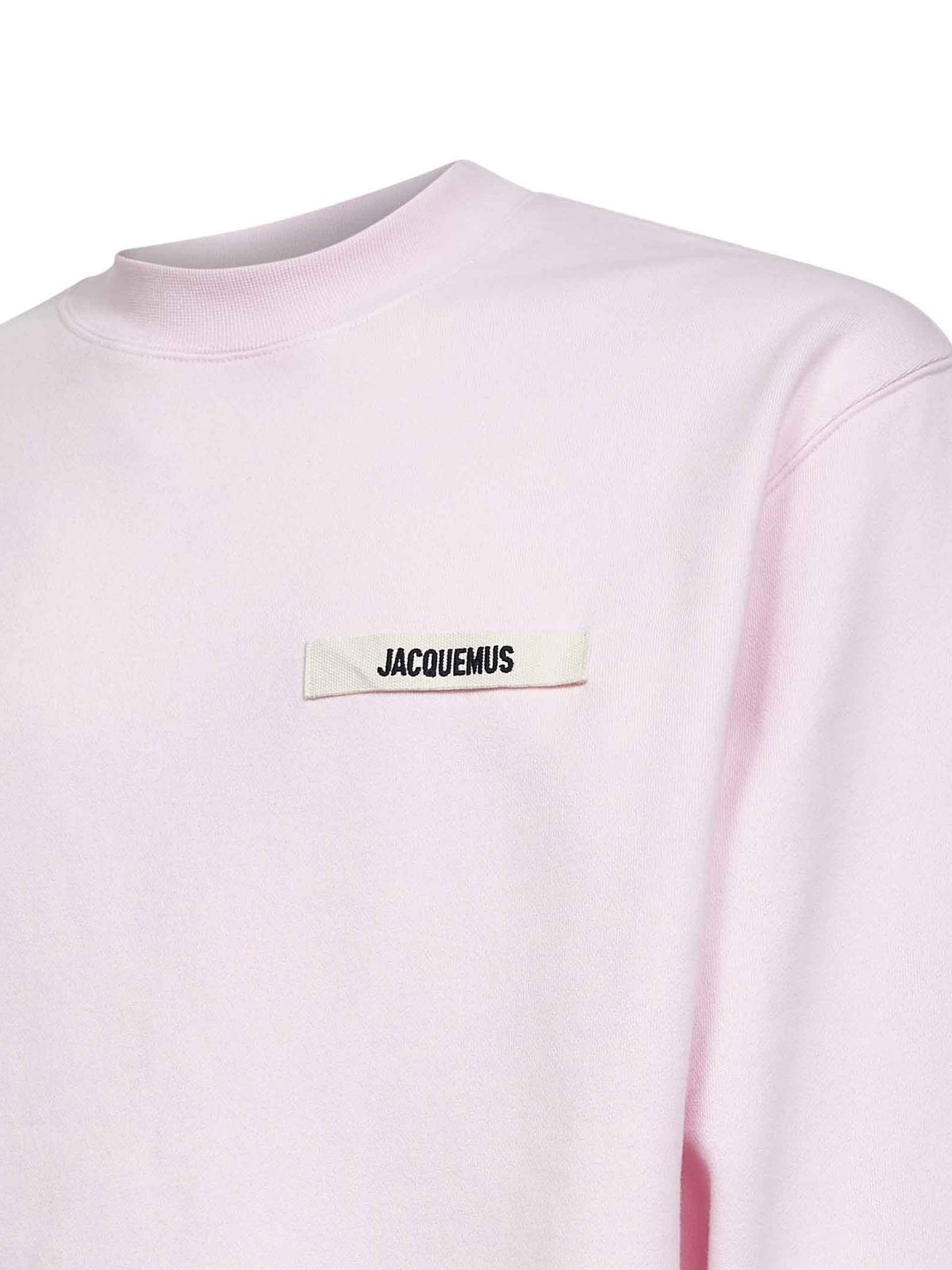 Jacquemus Men Pink Organic Cotton Fleece The Gros Grain Sweatshirt JACQUEMUS