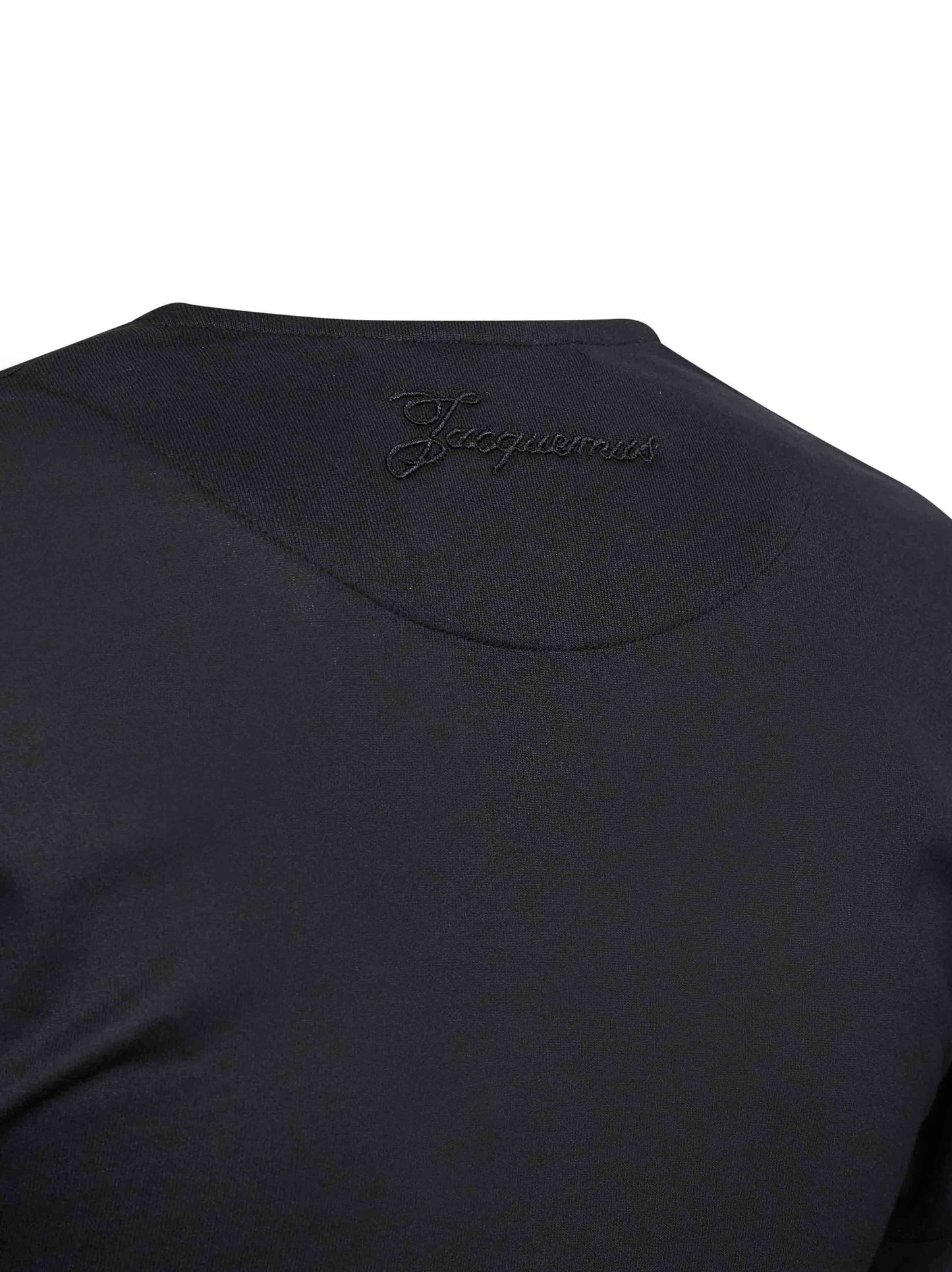 Jacquemus Women Black Jersey Thw Ventadau Wrap Top JACQUEMUS