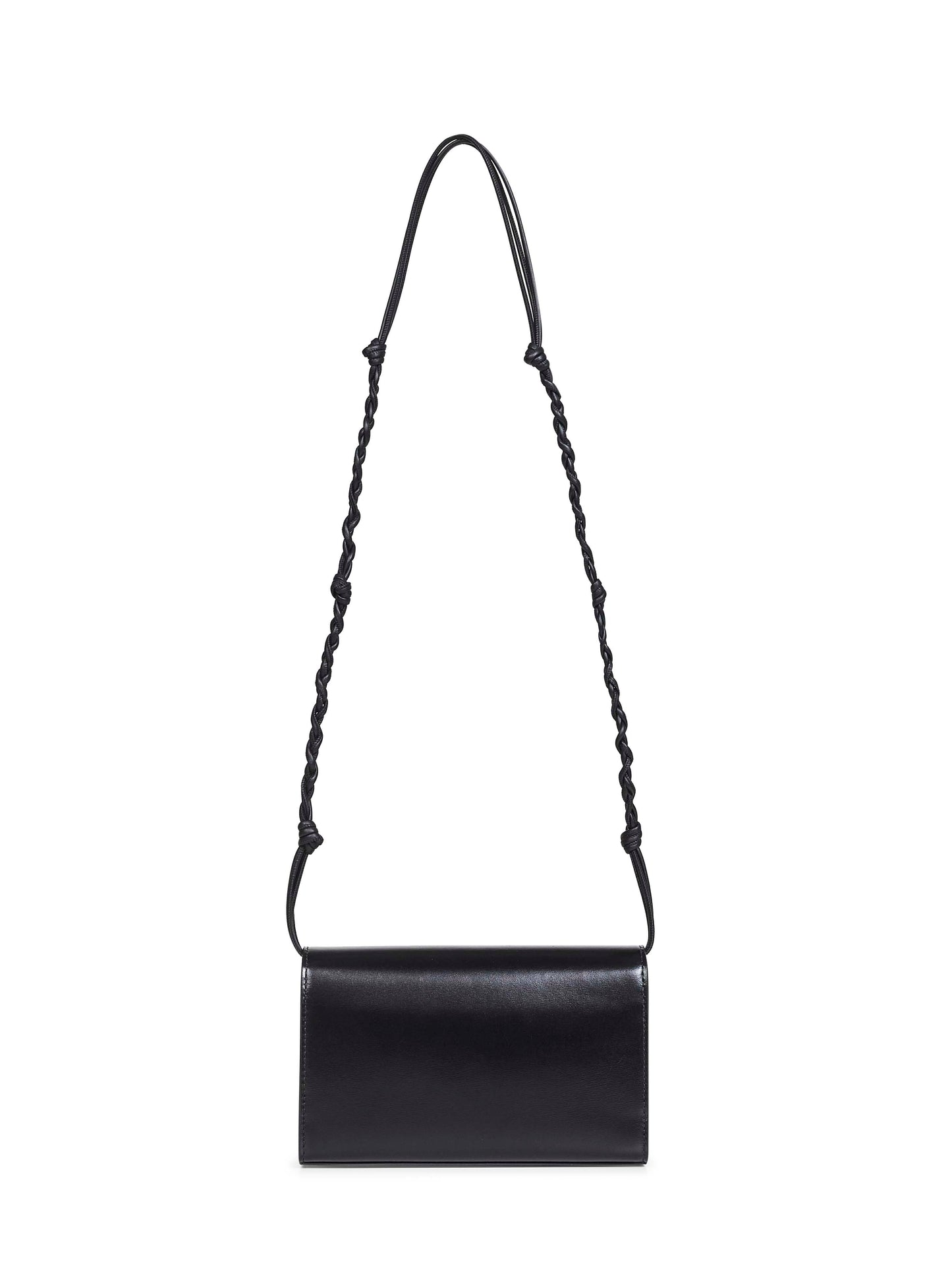Jil Sander Women Black Tangle Wallet With Strap JIL SANDER