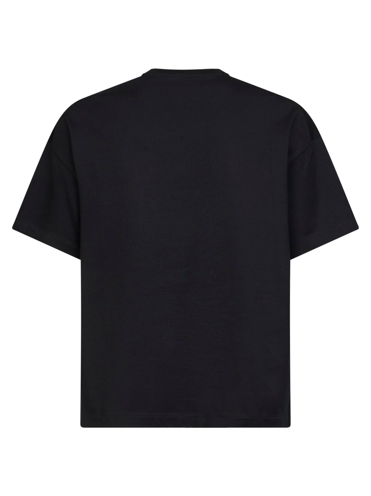 Jil Sander Men Black Lightweight Cotton Jersey Logo T-Shirt JIL SANDER