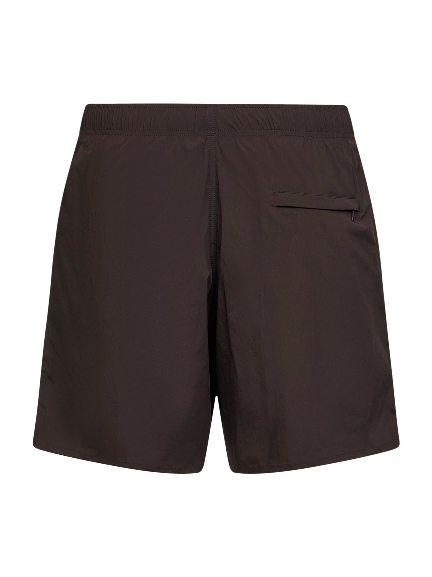 Jil Sander Men Brown Stretch Nylon Logo Swim Shorts JIL SANDER