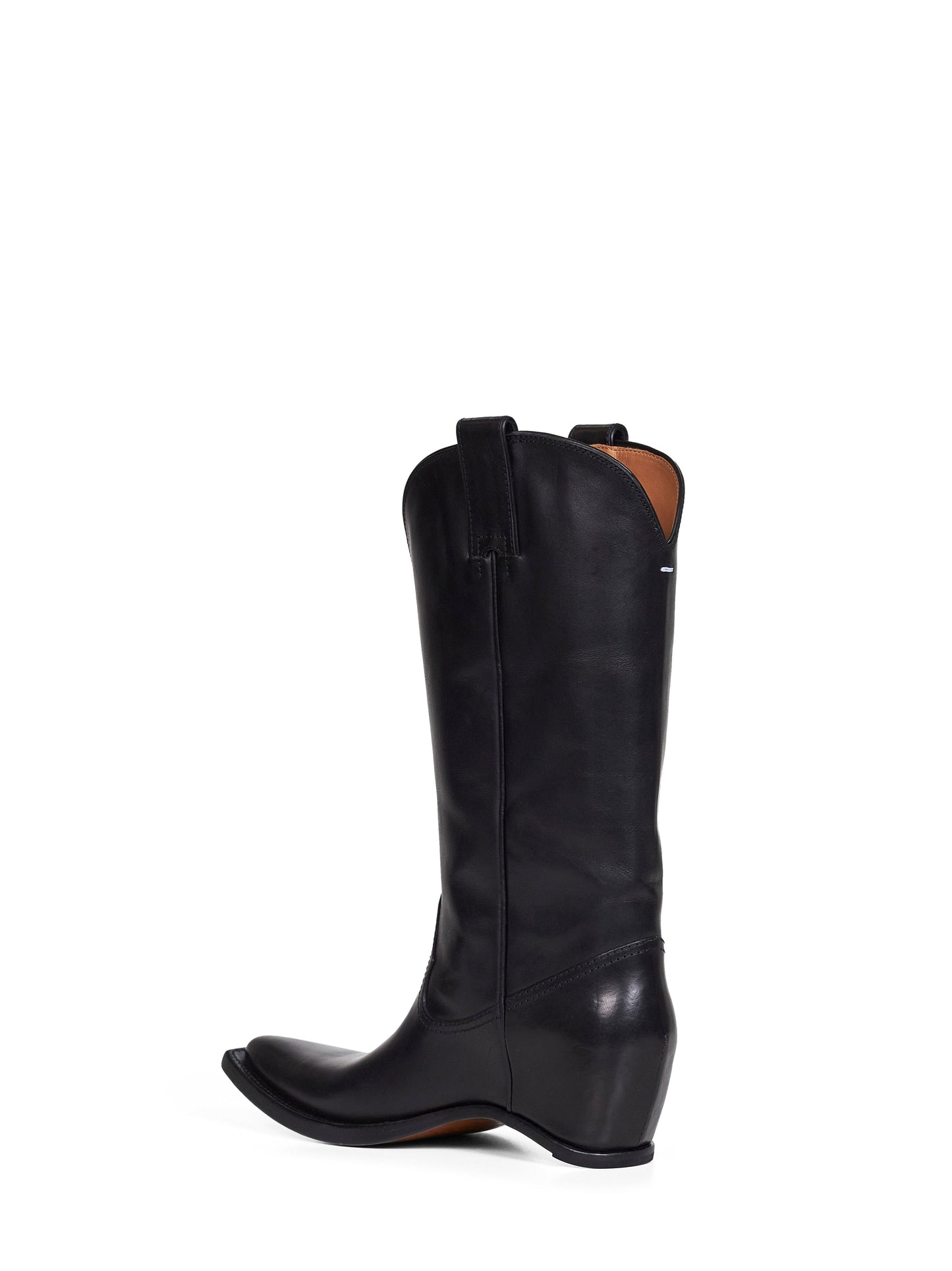 Maison Margiela Women Black Heel-Less Western Boots MAISON MARGIELA