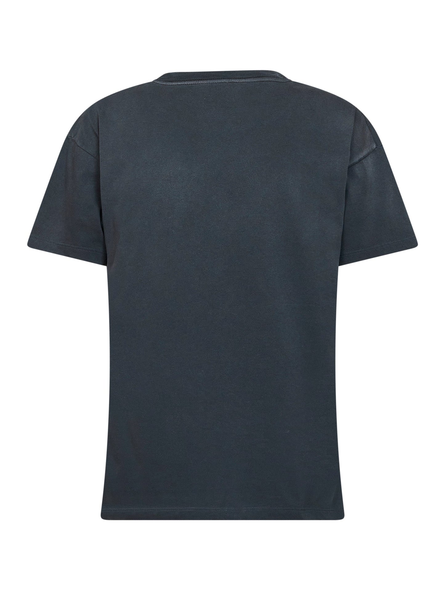 Maison Margiela Women Washed Indigo Cotton Reverse Logo T-Shirt MAISON MARGIELA