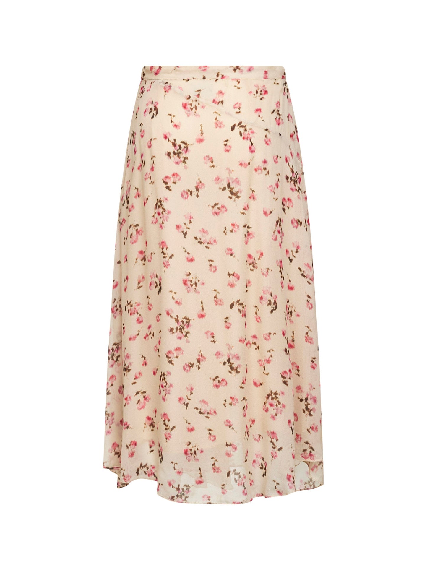 Marant Etoile Women Beige Printed Muslin Lycia Asymmetric Skirt ISABEL MARANT ETOILE