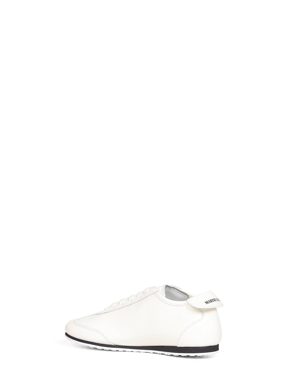 Marine Serre Women White Matte Leather Ms Astra Sneakers MARINE SERRE