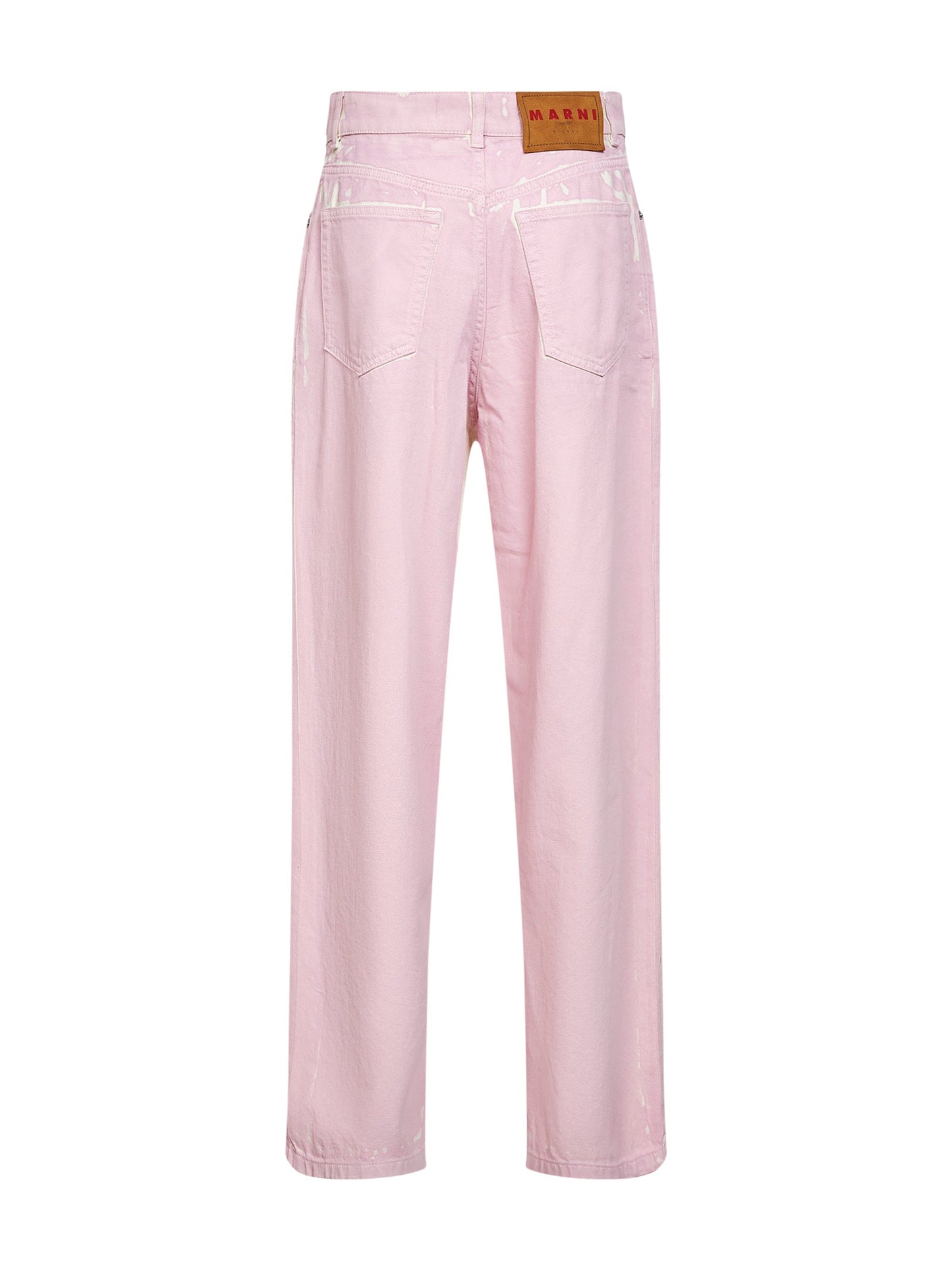Marni Women Pink Denim Straight-Leg Jeans MARNI