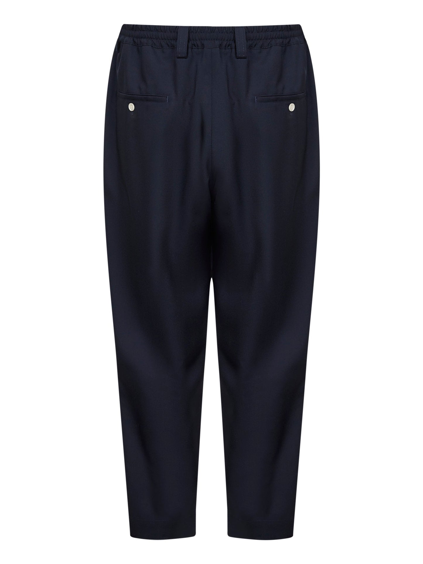 Marni Men Blue Tropical Wool Cropped Trousers MARNI