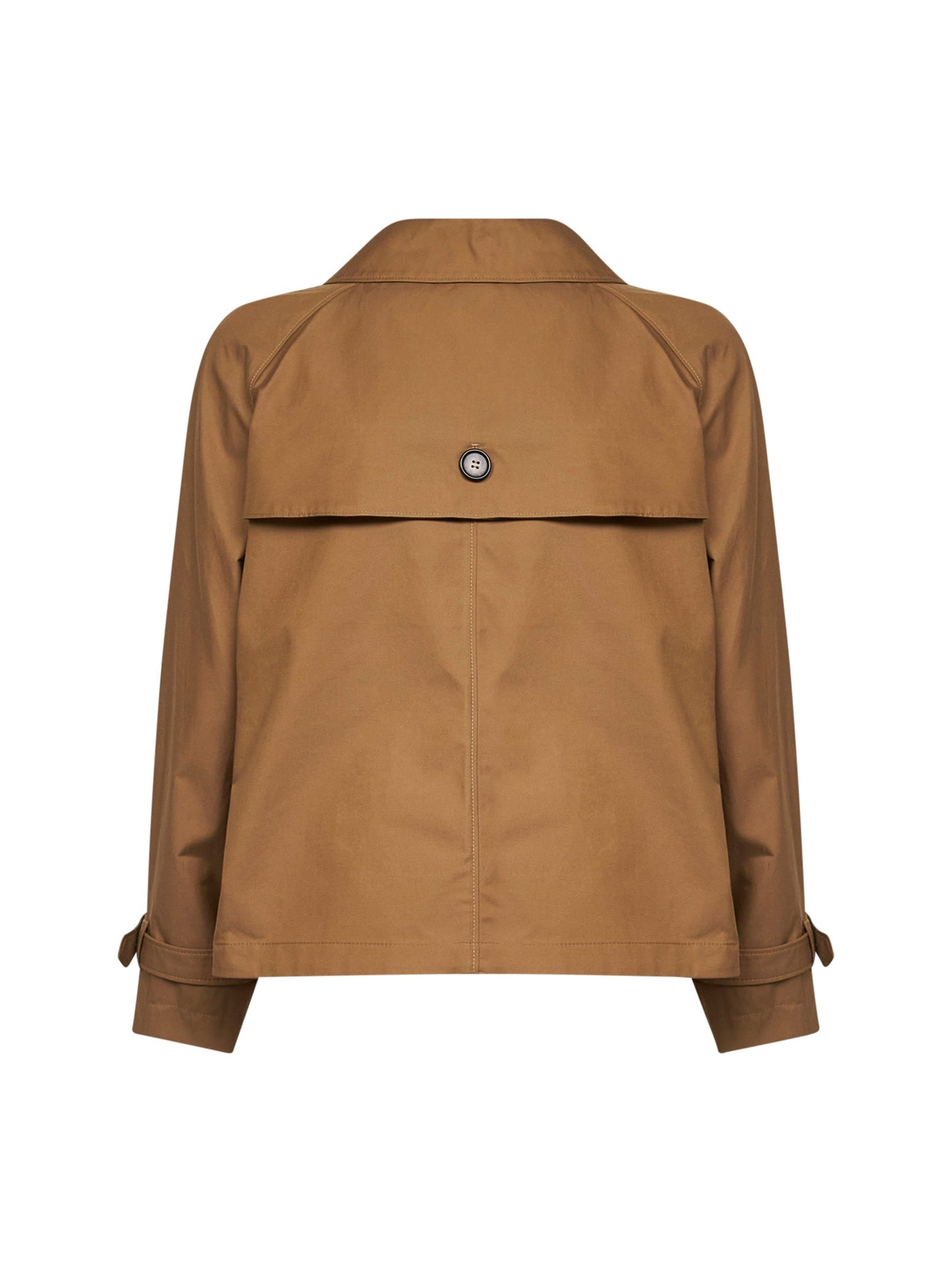Max Mara The Cube Women Brown Mtctesoro Double-Breasted Short Trench Coat MAX MARA THE CUBE