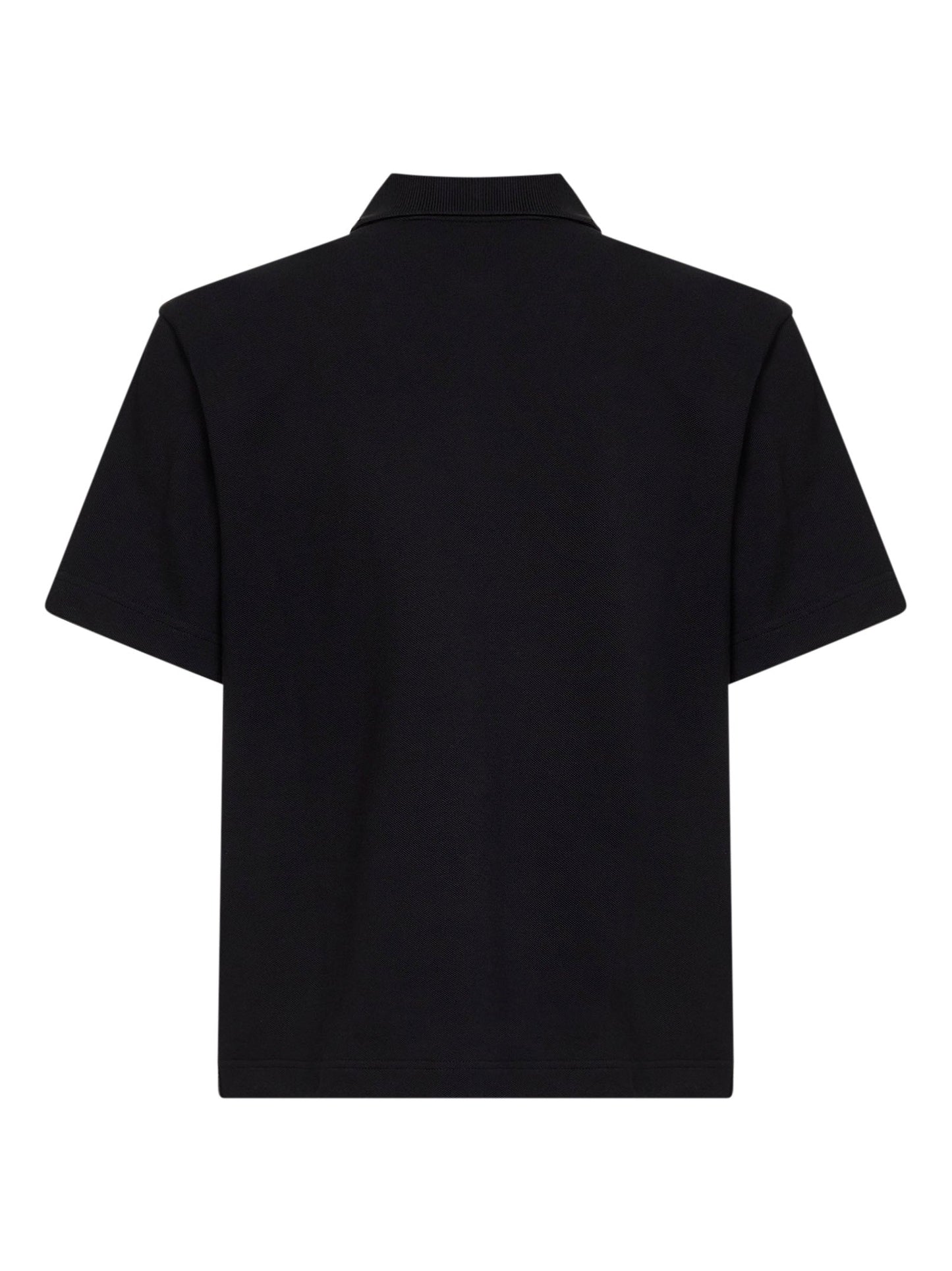 Moncler Men Black Cotton Pique Logo Polo Shirt MONCLER