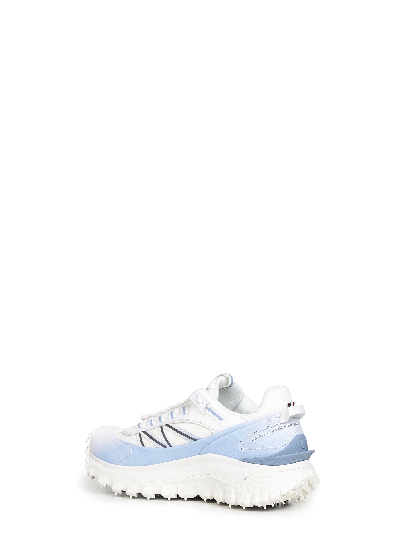 Moncler Men White And Blue Trailgrip Sneakers MONCLER