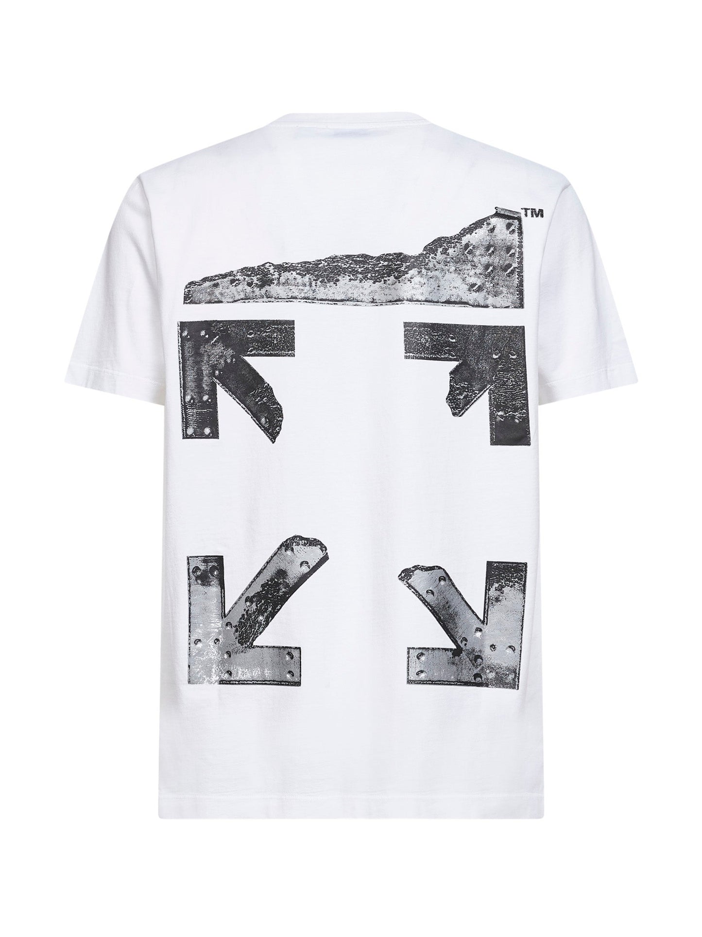 Off White Men White Jersey Metal Arrow Slim T-Shirt<Br/> OFF-WHITE