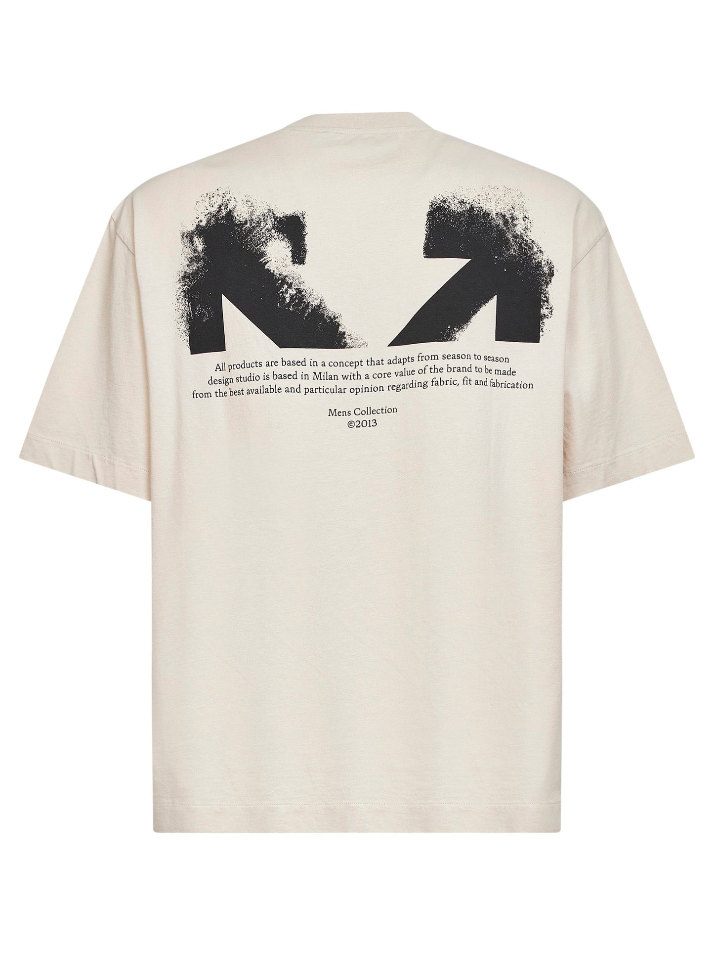 Off White Men Pumice Stone Jersey Half Arrow Skate T-Shirt<Br/> OFF-WHITE