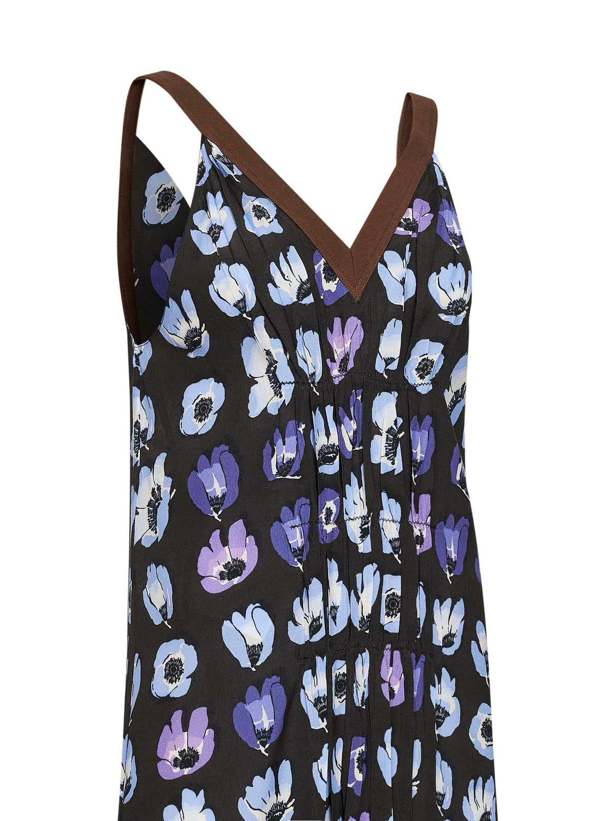 Prada Abbigliamento Women Purple Viscose Printed Midi Dress PRADA