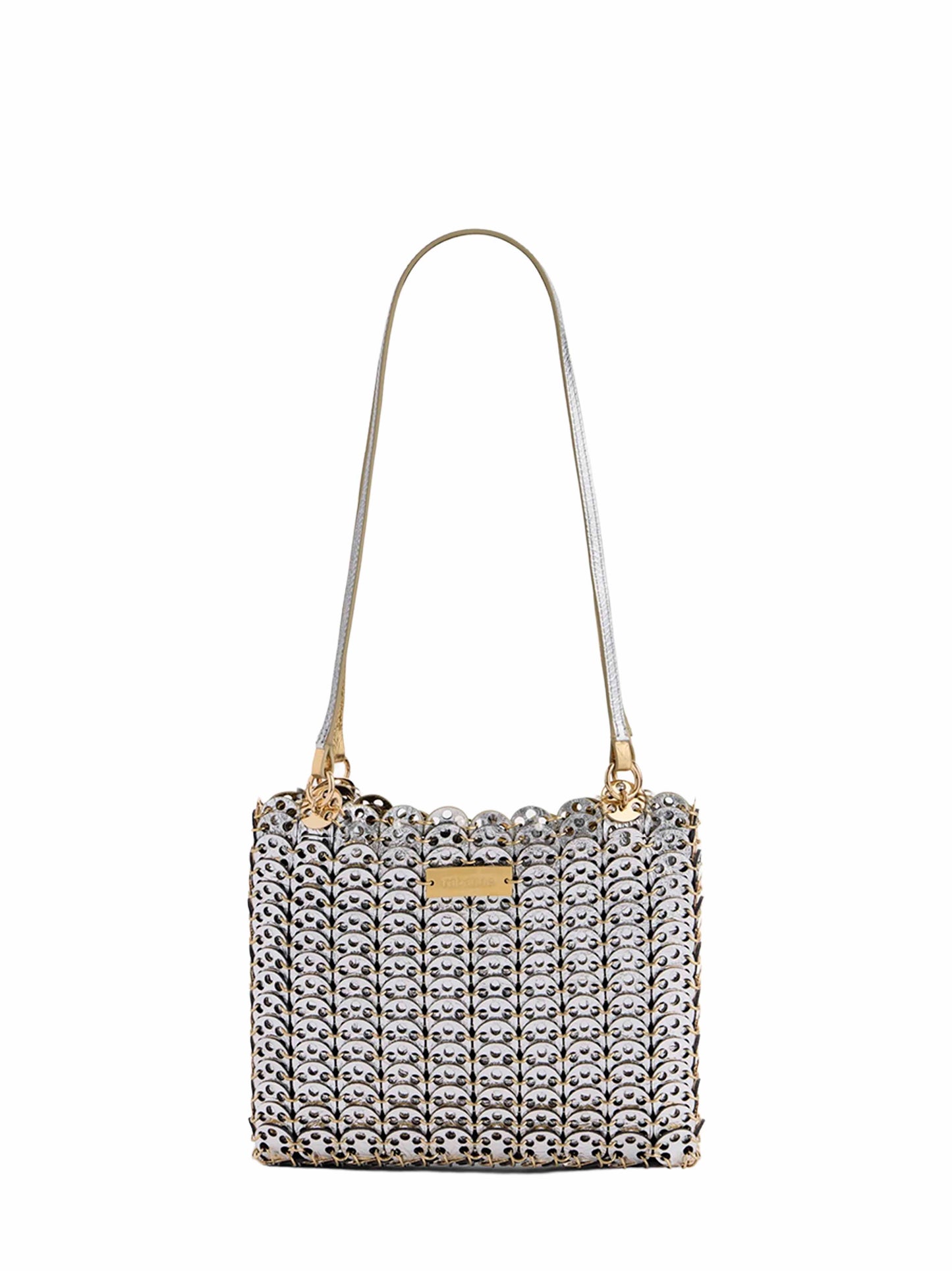 Rabanne Women Gold And Silver 1969 Flip Bag Reversible Shoulder Bag PACO RABANNE