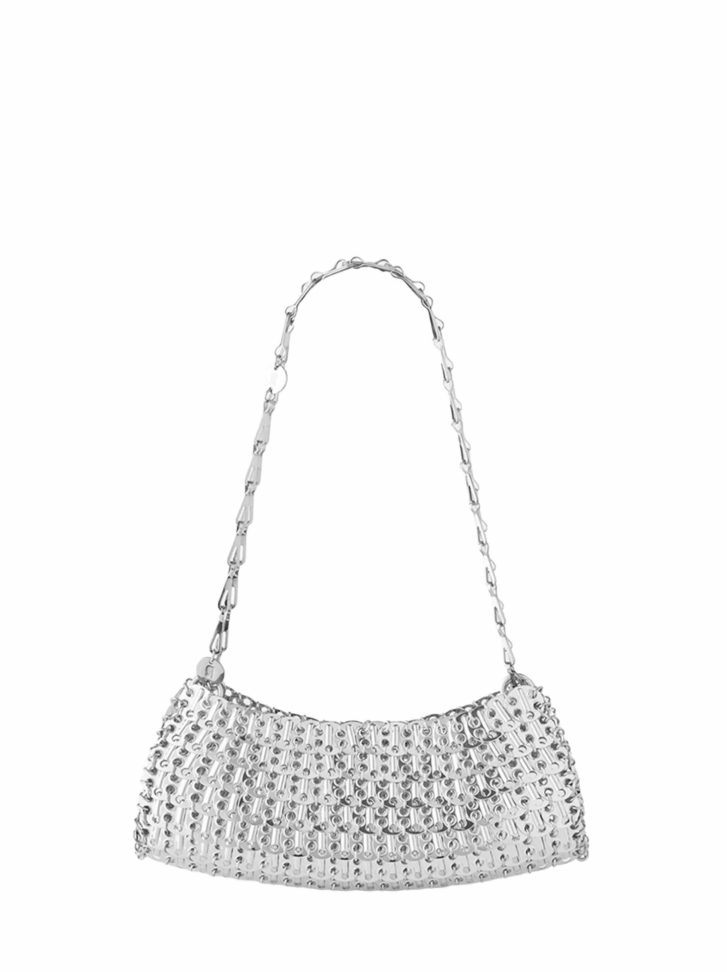Rabanne Women Silver 1969 Clutch Shoulder Bag PACO RABANNE