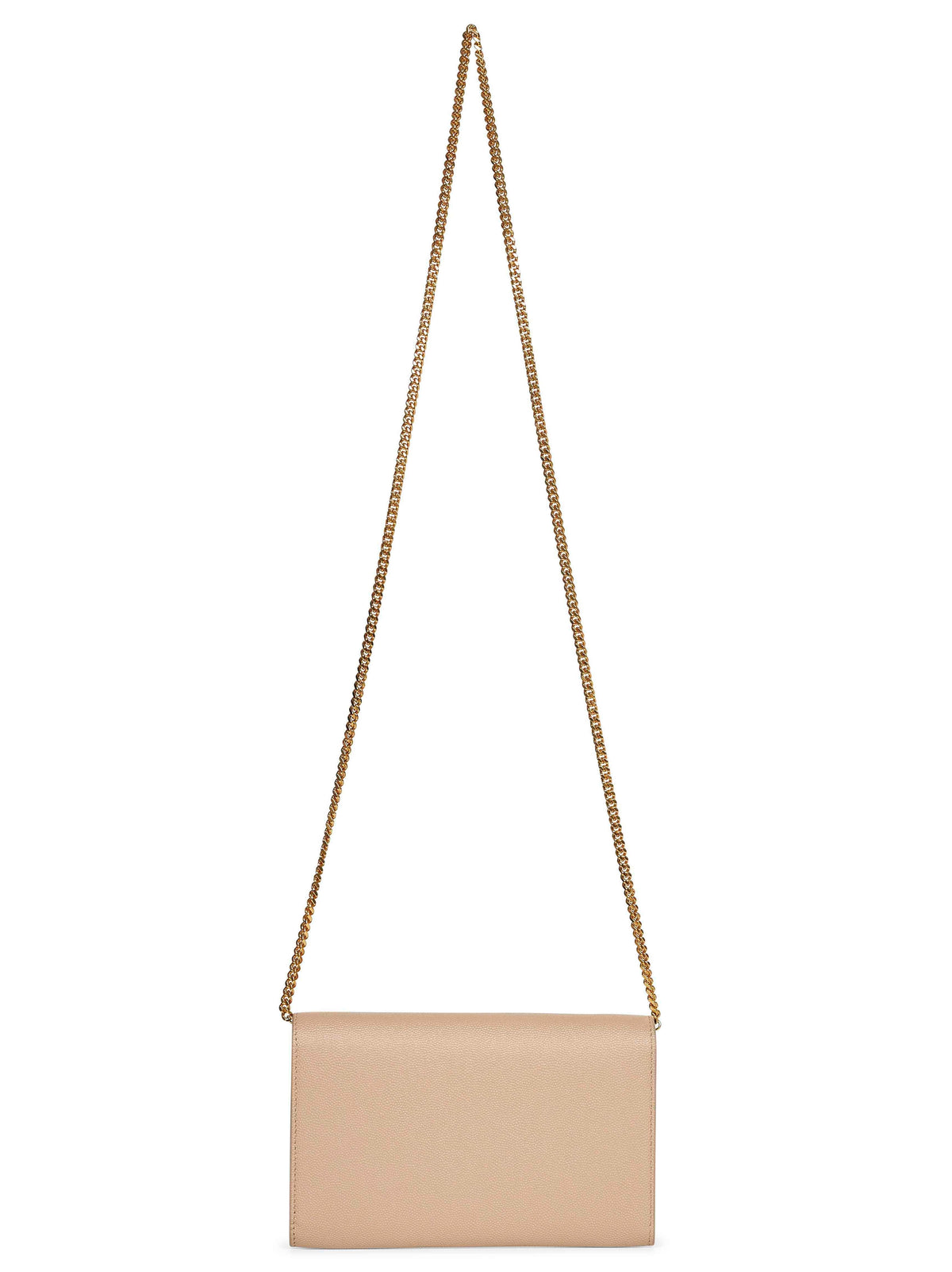 Saint Laurent Women Dark Beige Uptown Chain Wallet SAINT LAURENT
