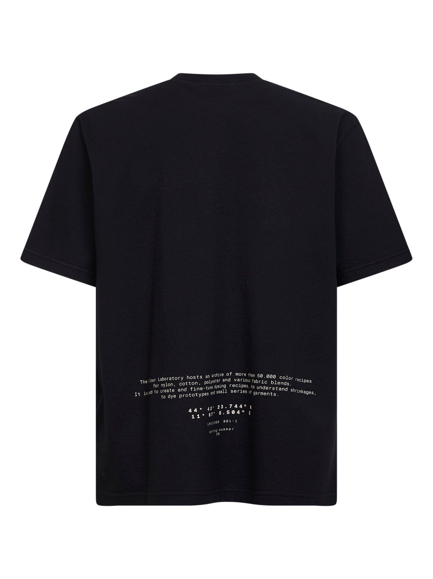 Stone Island Men Black Organic Jersey T-Shirt With "All Around Compass" Print STONE ISLAND